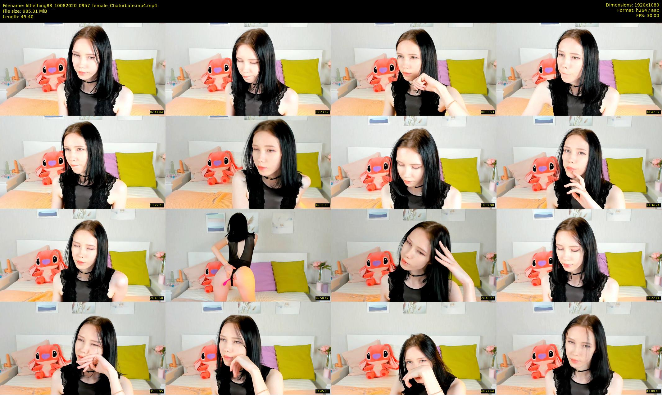 littlething88 — 46 minute Chaturbate female cam show recording, 1080p, Aug 10, 2020