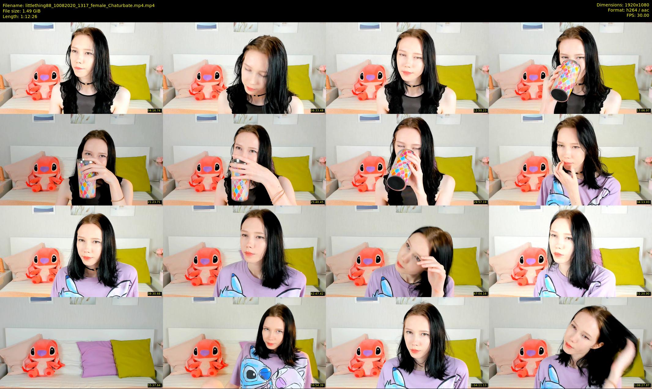 littlething88 — 73 minute Chaturbate female cam show recording, 1080p, Aug 10, 2020
