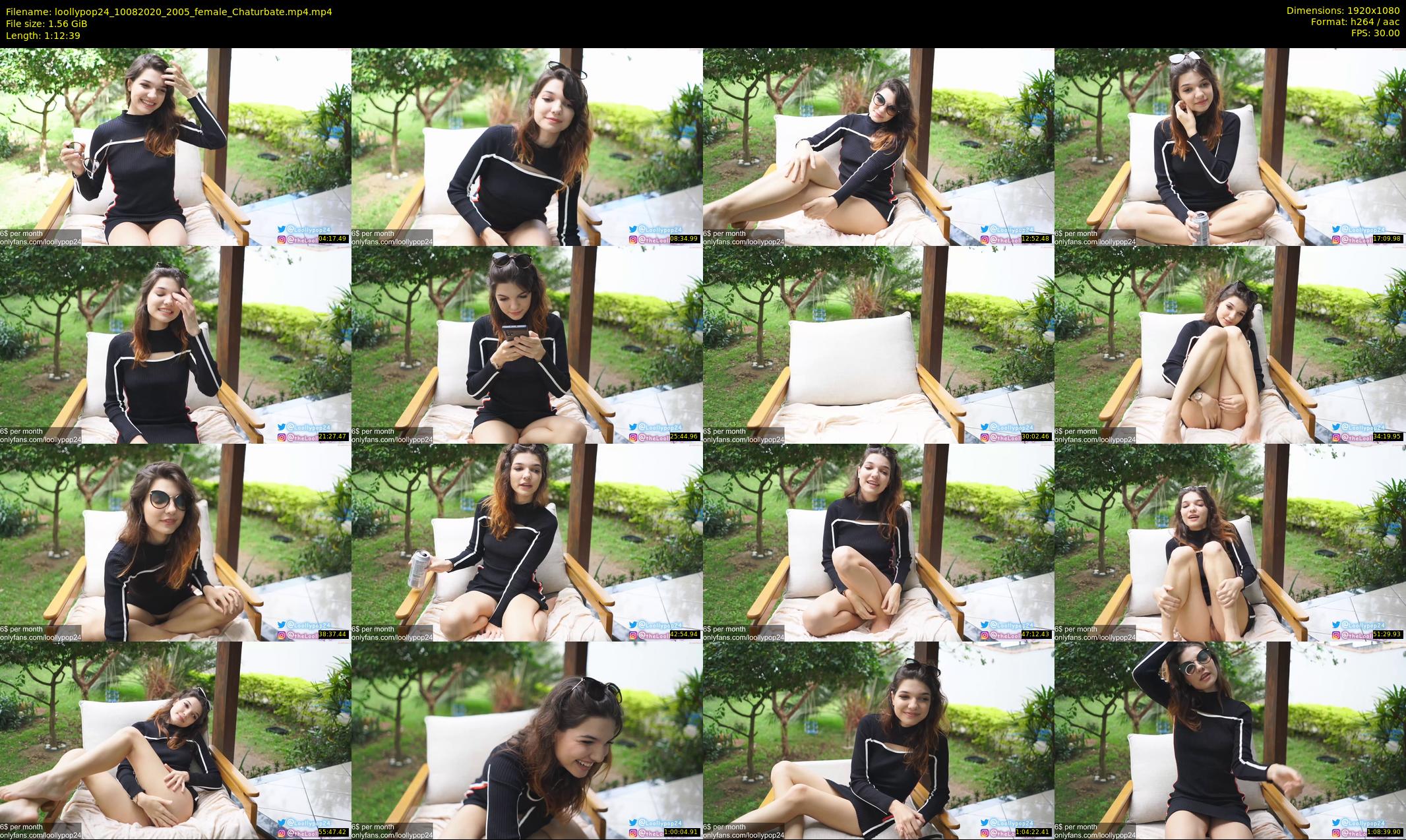 loollypop24 — 73 minute Chaturbate female cam show recording, 1080p, Aug 10, 2020