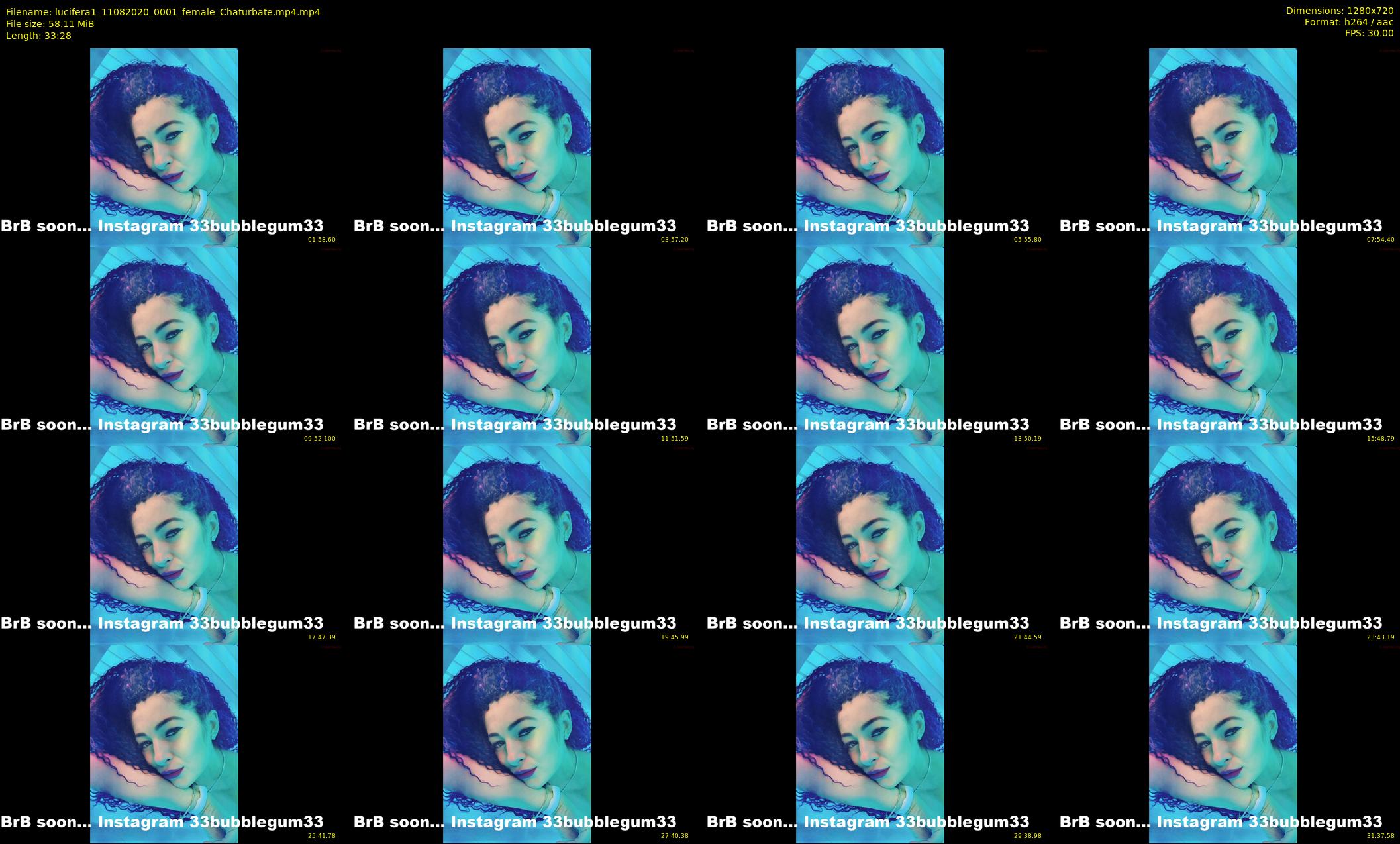 lucifera1 — 34 minute Chaturbate female cam show recording, 720p, Aug 11, 2020