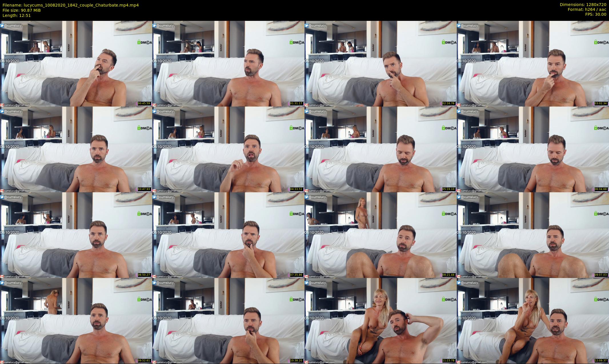 lucycums — 13 minute Chaturbate couple cam show recording, 720p, Aug 10, 2020