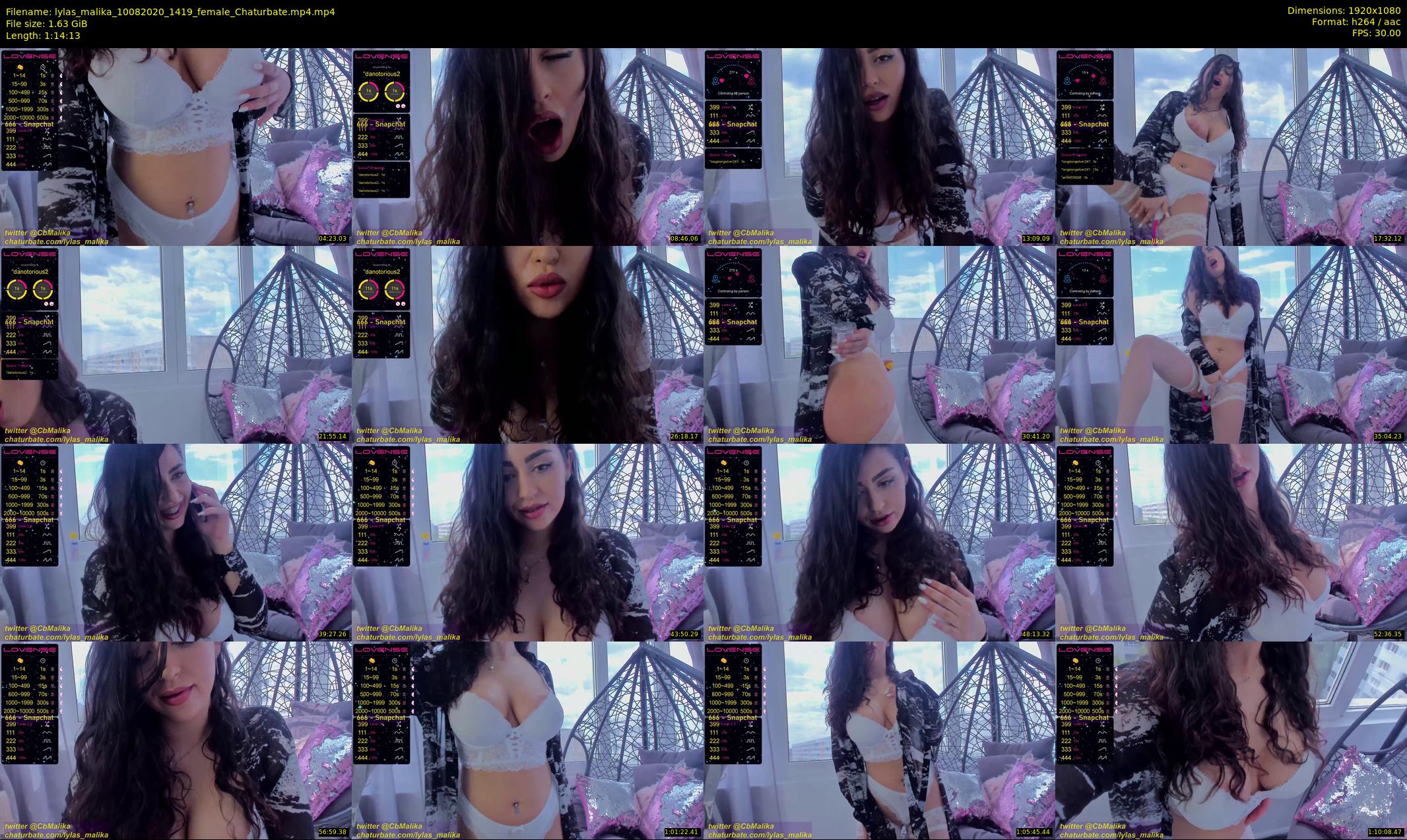 lylas_malika — 75 minute Chaturbate female cam show recording, 1080p, Aug 10, 2020