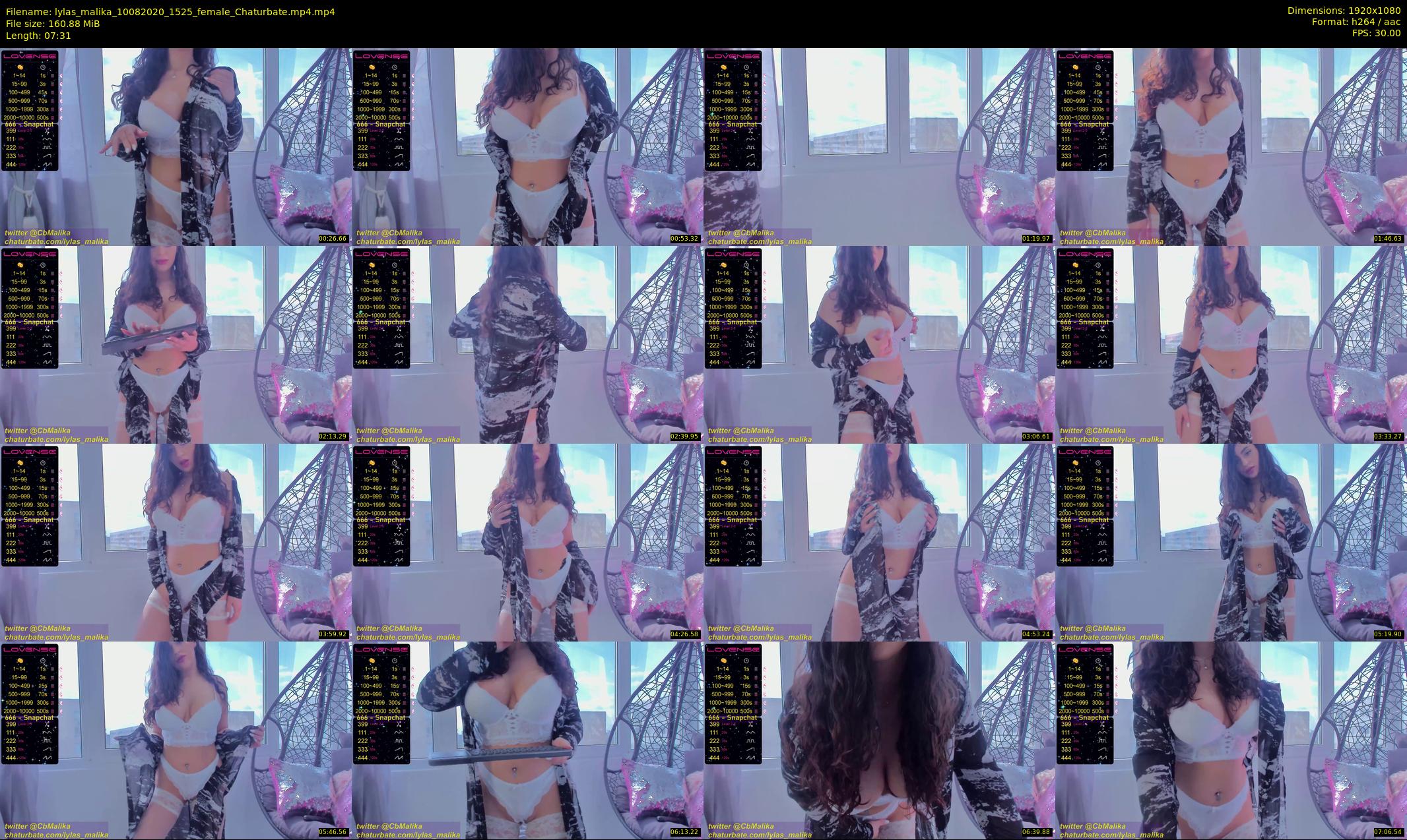 lylas_malika — 8 minute Chaturbate female cam show recording, 1080p, Aug 10, 2020
