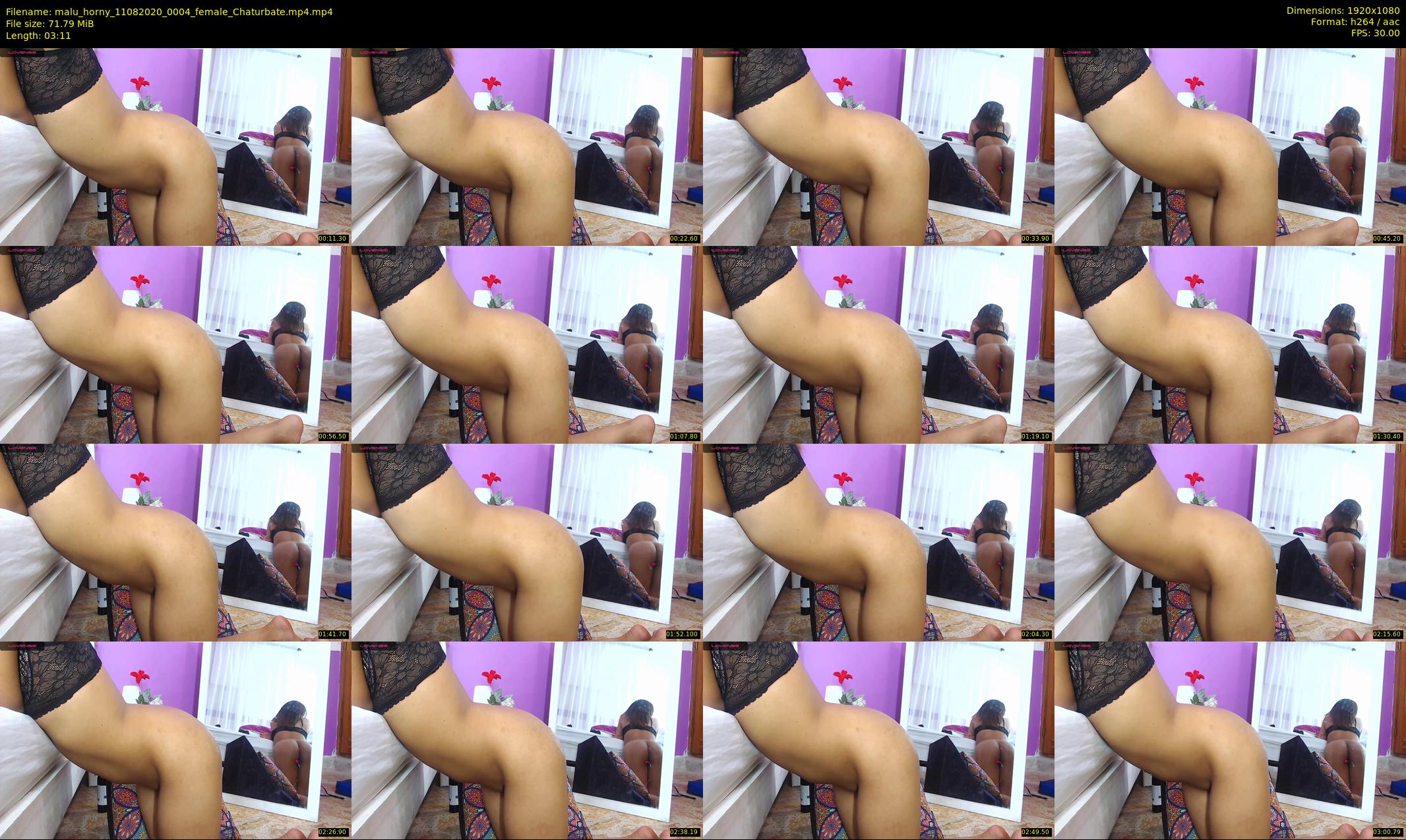 malu_horny — 4 minute Chaturbate female cam show recording, 1080p, Aug 11, 2020