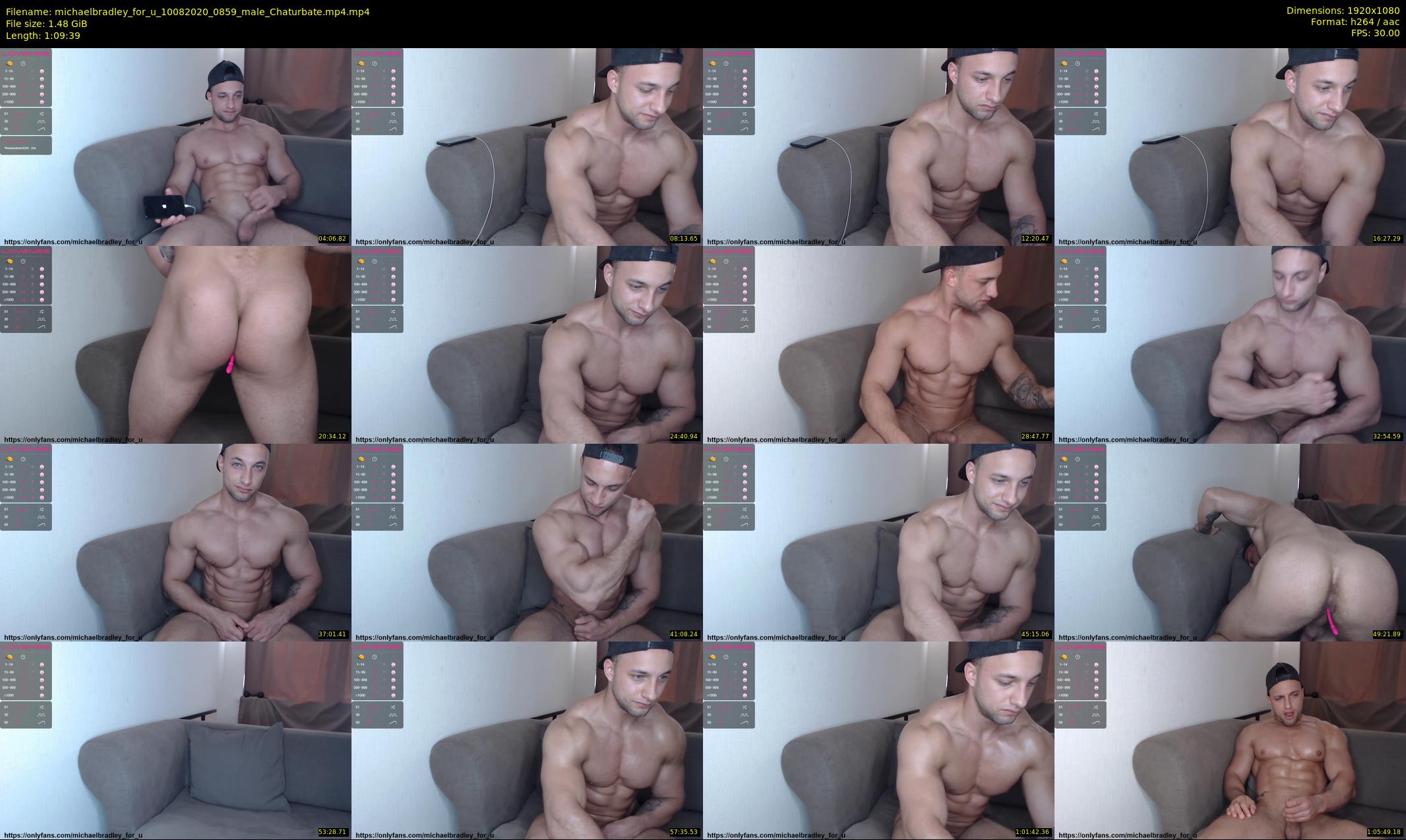 michaelbradley_for_u — 70 minute Chaturbate male cam show recording, 1080p, Aug 10, 2020