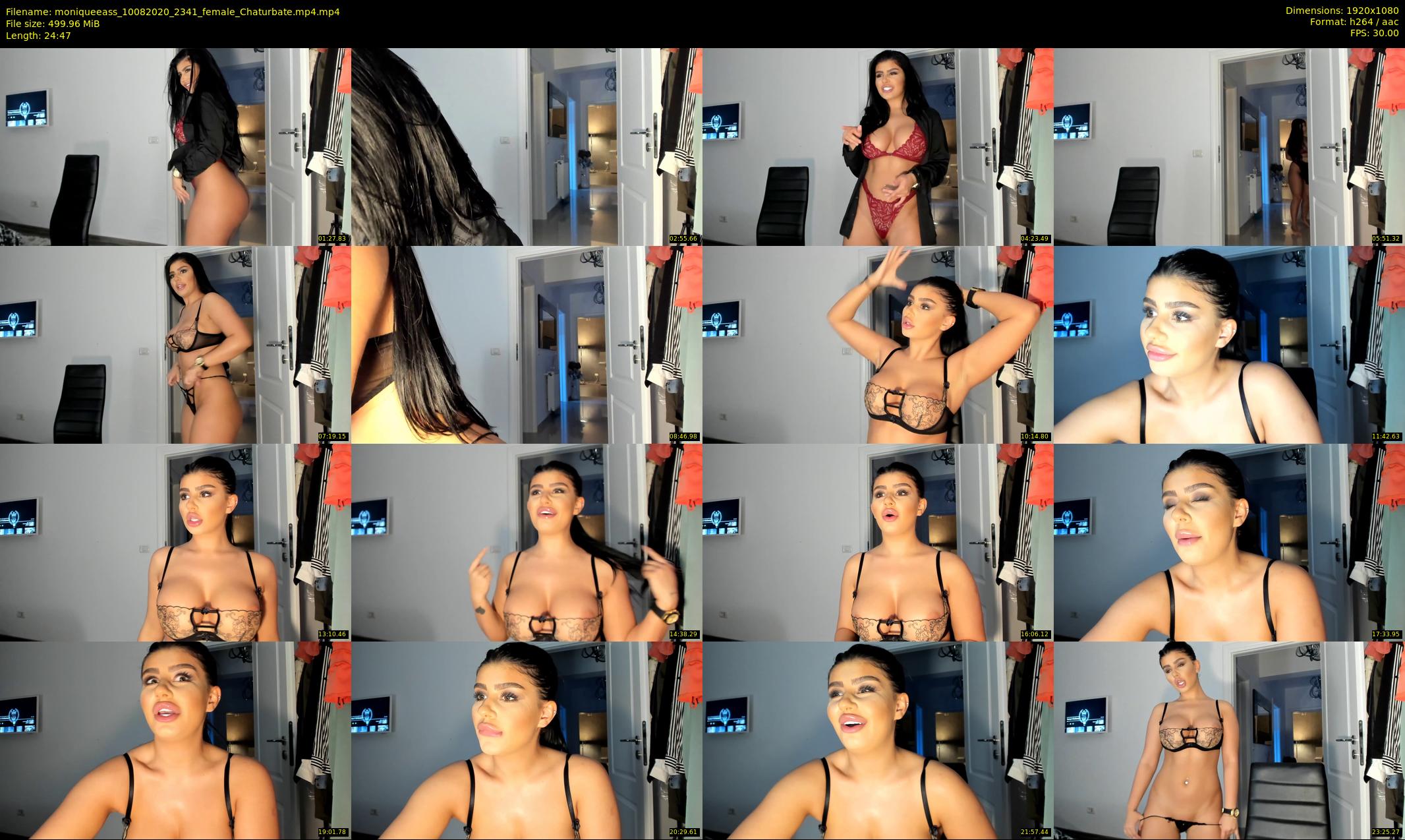 moniqueeass — 25 minute Chaturbate female cam show recording, 1080p, Aug 10, 2020