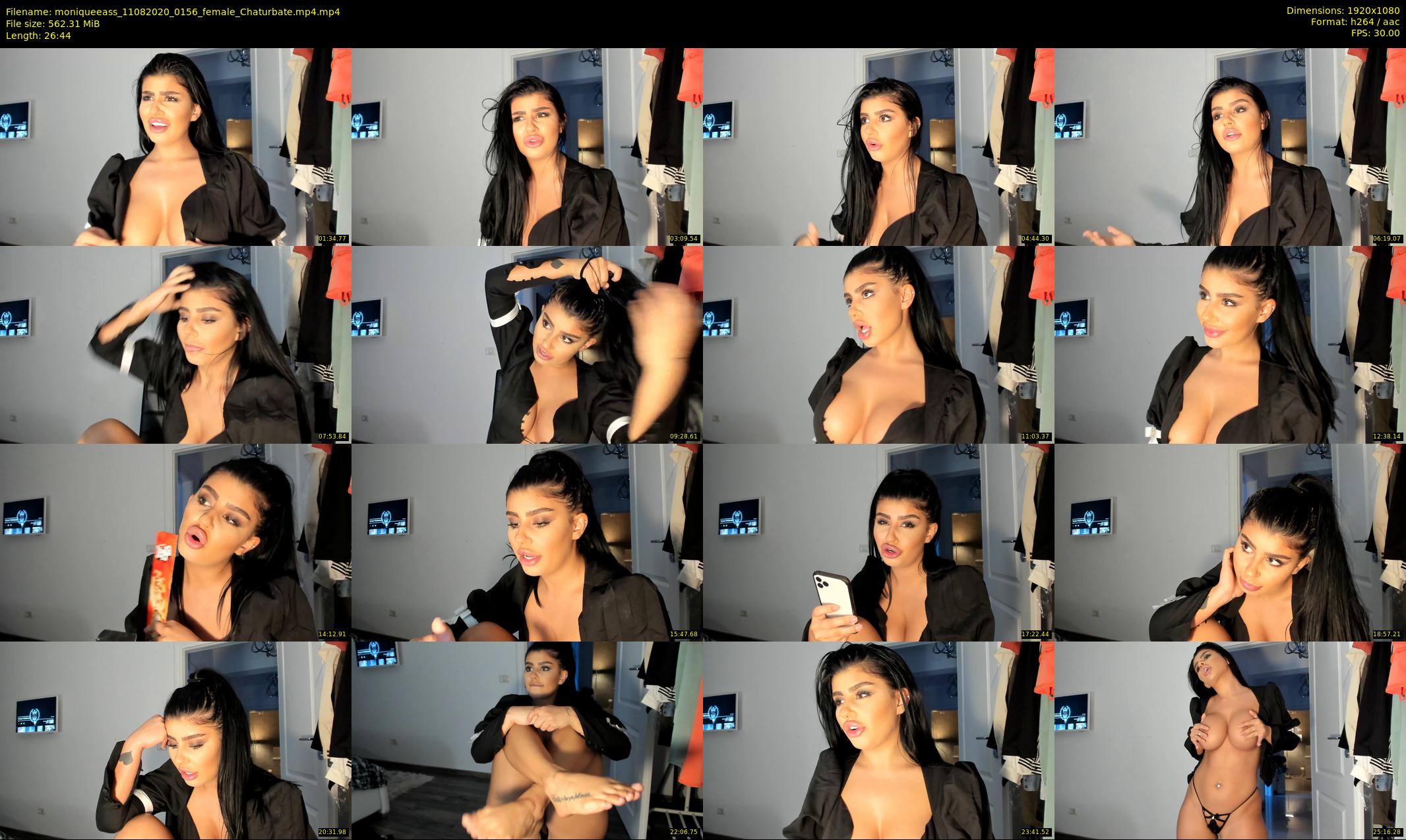 moniqueeass — 27 minute Chaturbate female cam show recording, 1080p, Aug 11, 2020