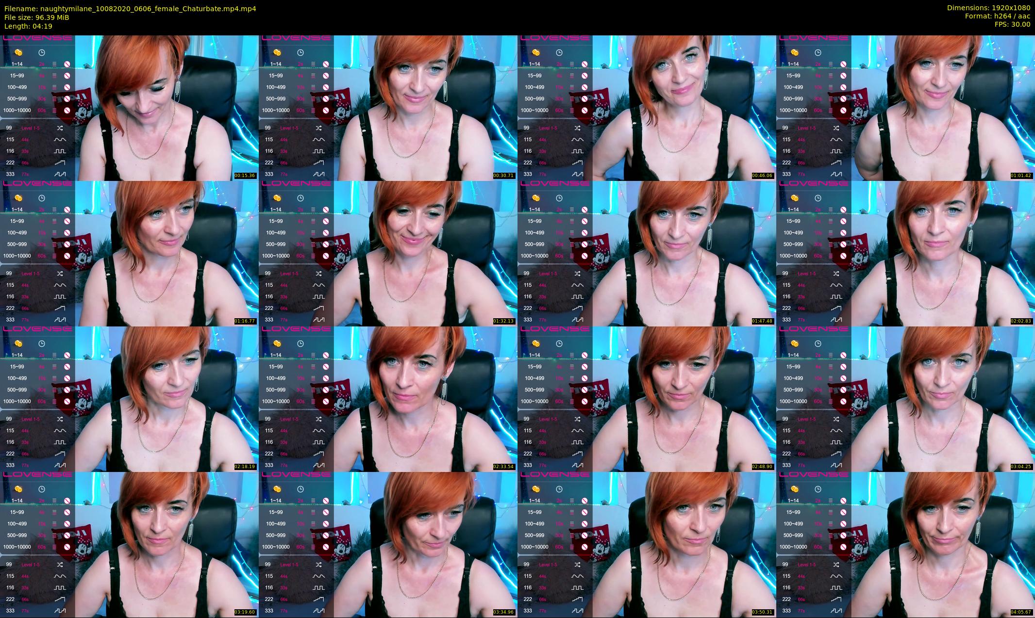 naughtymilane — 5 minute Chaturbate female cam show recording, 1080p, Aug 10, 2020