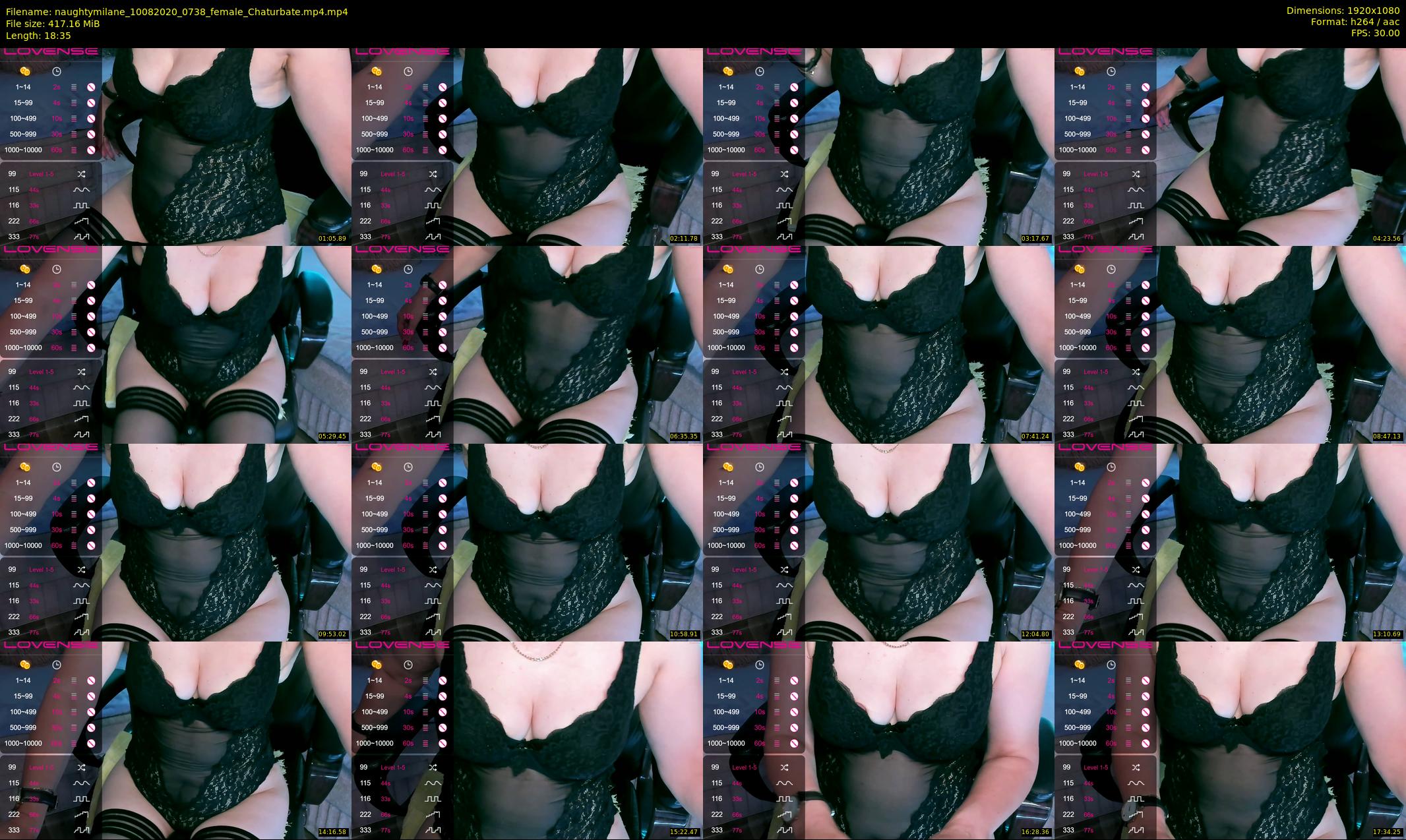 naughtymilane — 19 minute Chaturbate female cam show recording, 1080p, Aug 10, 2020