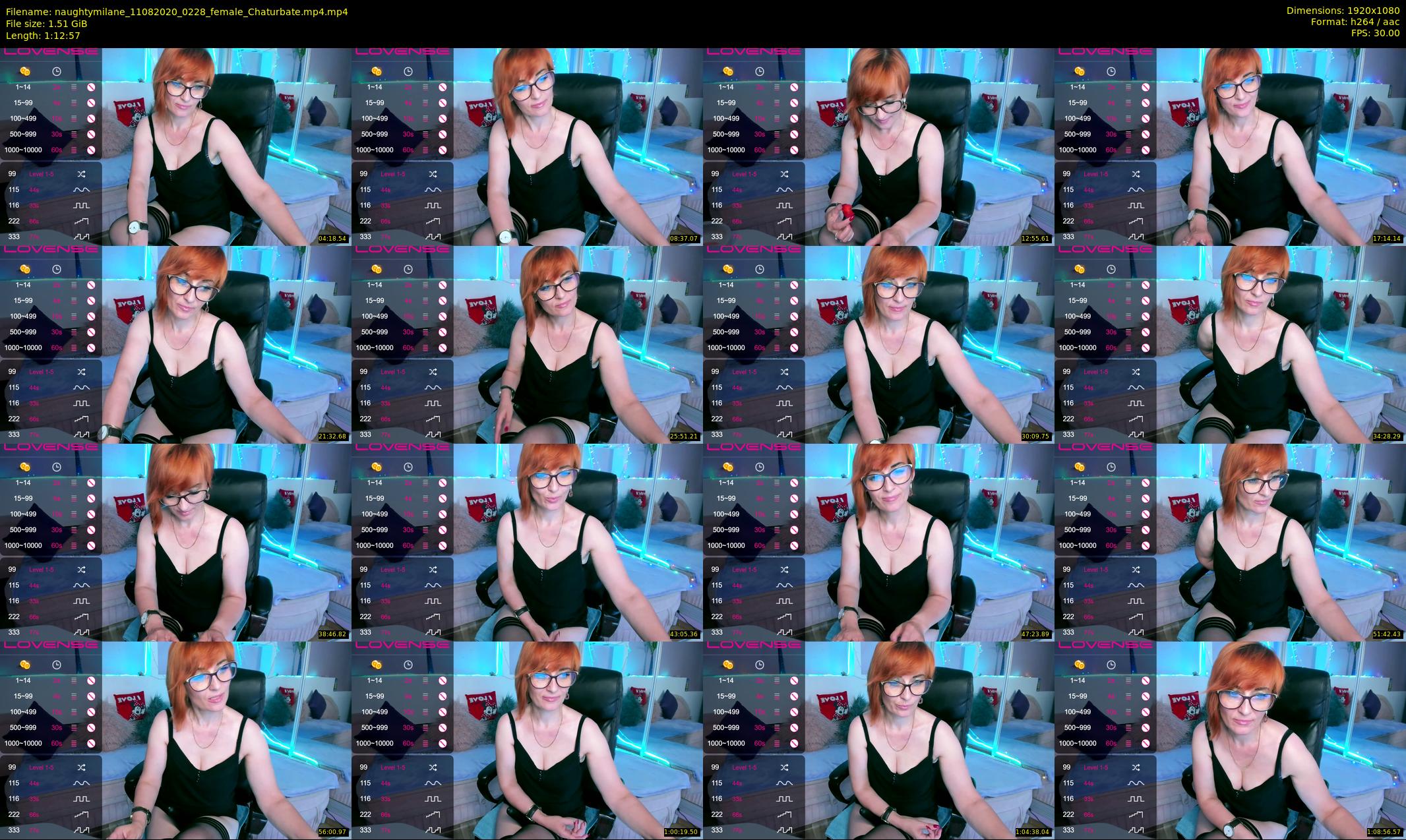 naughtymilane — 73 minute Chaturbate female cam show recording, 1080p, Aug 11, 2020