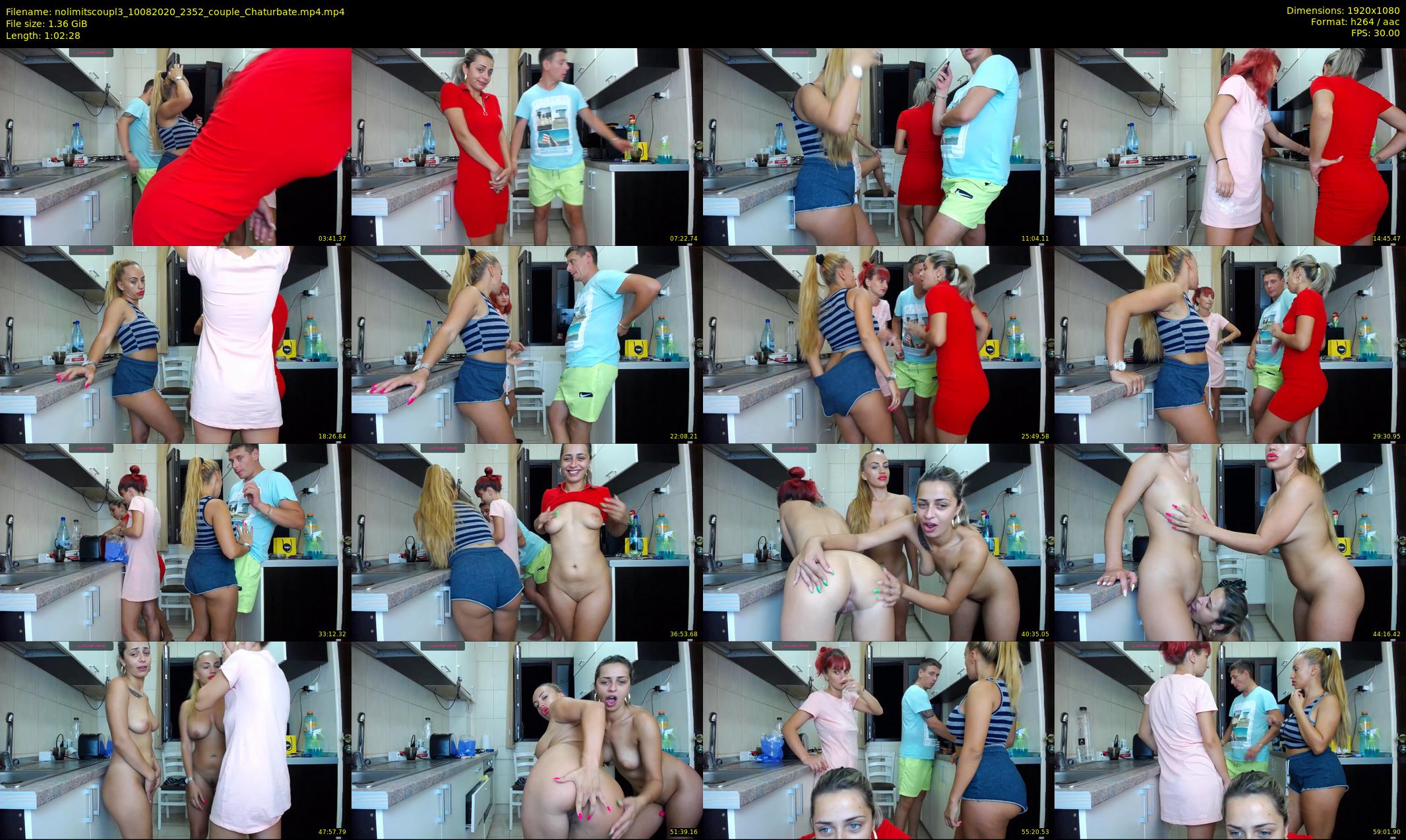 nolimitscoupl3 — 63 minute Chaturbate couple cam show recording, 1080p, Aug 10, 2020