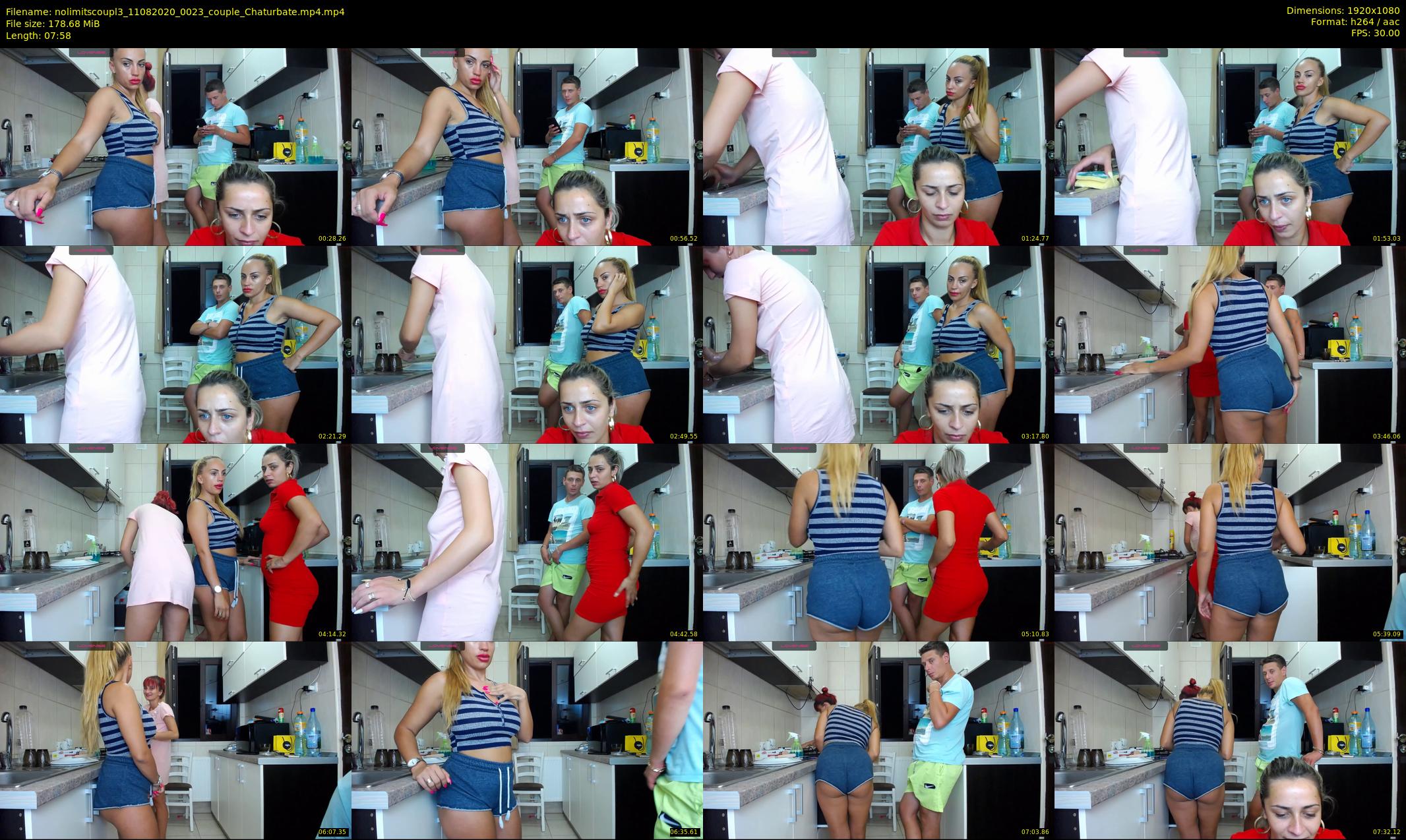 nolimitscoupl3 — 8 minute Chaturbate couple cam show recording, 1080p, Aug 11, 2020