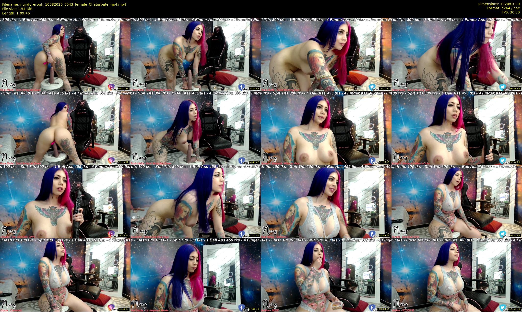 nuryforerogh — 70 minute Chaturbate female cam show recording, 1080p, Aug 10, 2020