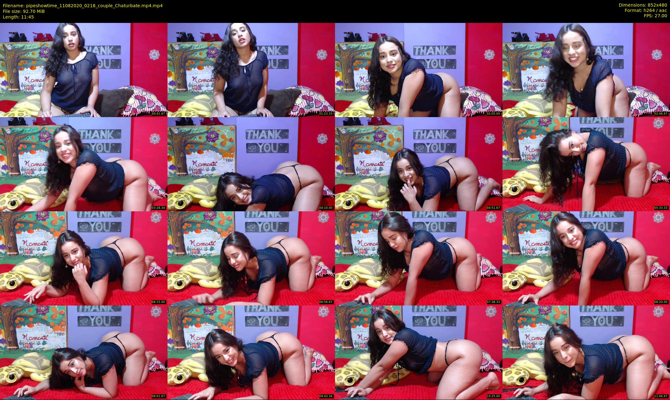 pipeshowtime — 12 minute Chaturbate couple cam show recording, 480p, Aug 11, 2020