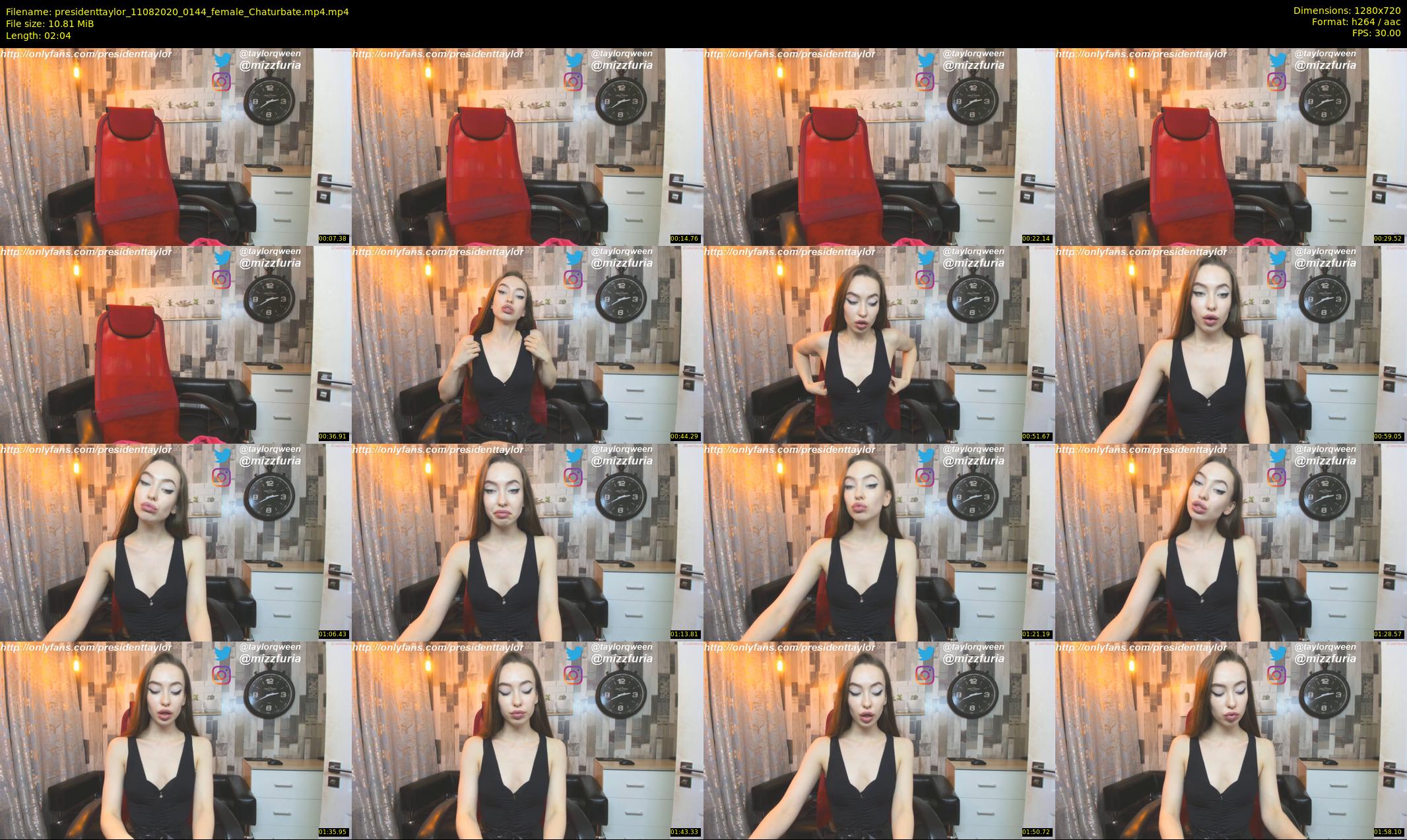 presidenttaylor — 3 minute Chaturbate female cam show recording, 720p, Aug 11, 2020