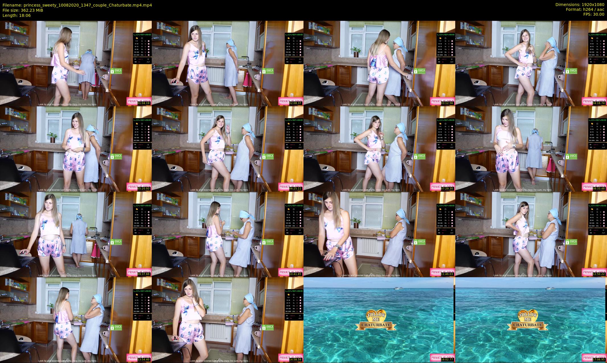princess_sweety — 19 minute Chaturbate couple cam show recording, 1080p, Aug 10, 2020