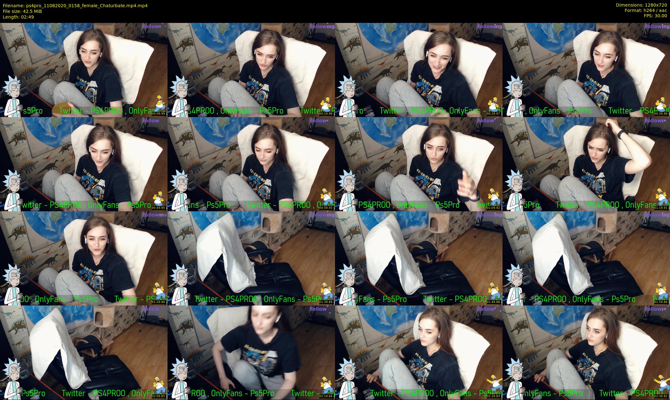 ps4pro — 3 minute Chaturbate female cam show recording, 720p, Aug 11, 2020