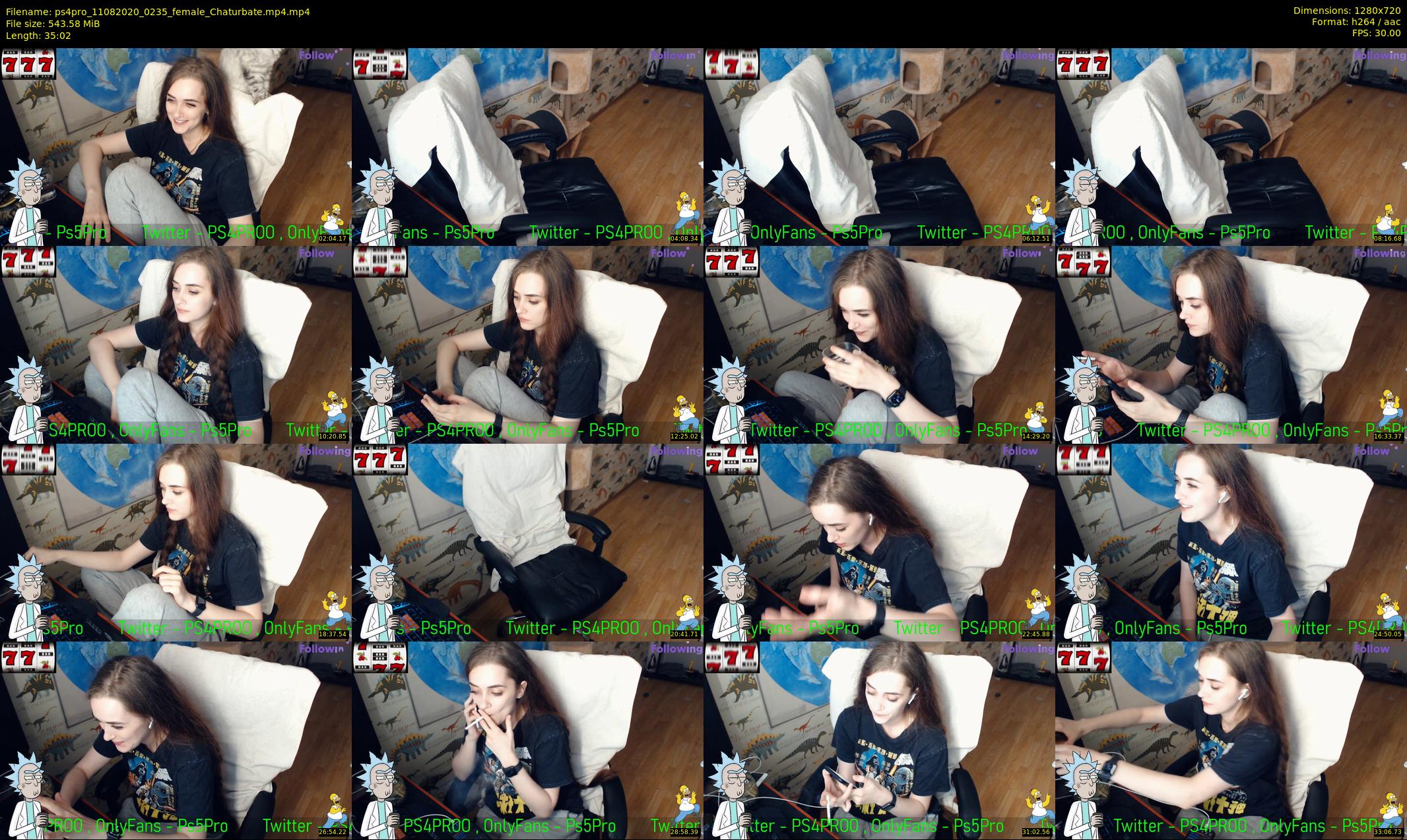 ps4pro — 36 minute Chaturbate female cam show recording, 720p, Aug 11, 2020