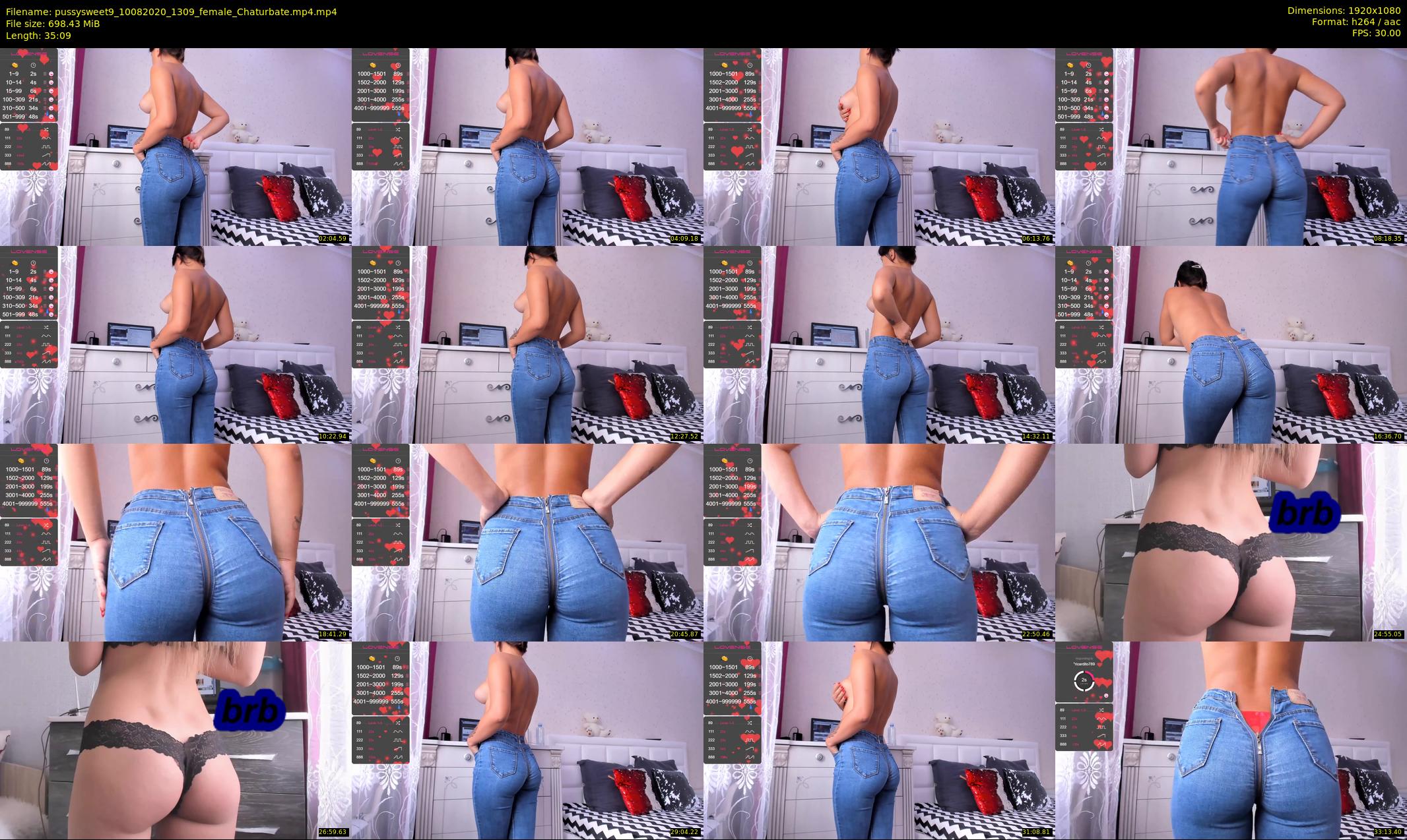 pussysweet9 — 36 minute Chaturbate female cam show recording, 1080p, Aug 10, 2020