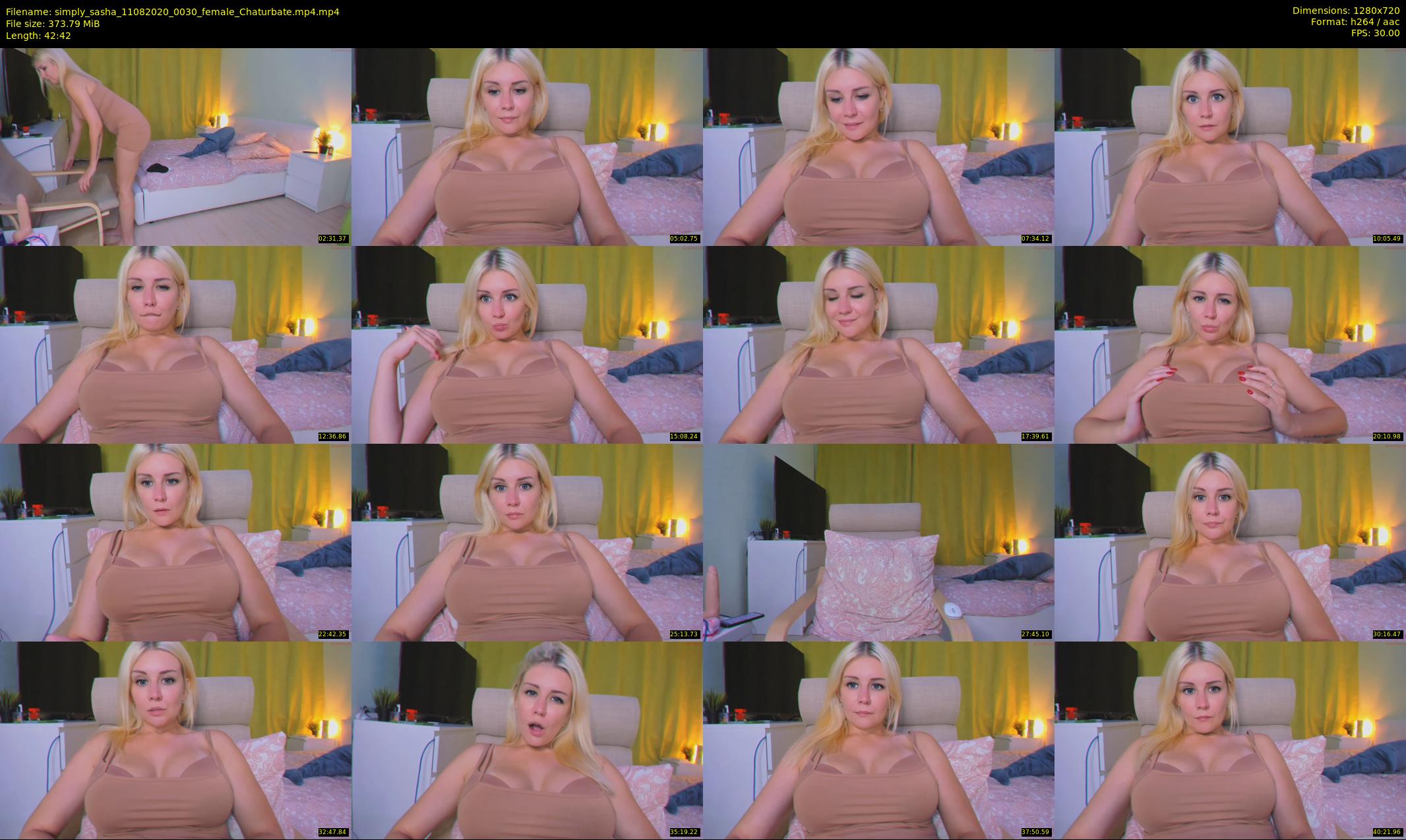 simply_sasha — 43 minute Chaturbate female cam show recording, 720p, Aug 11, 2020