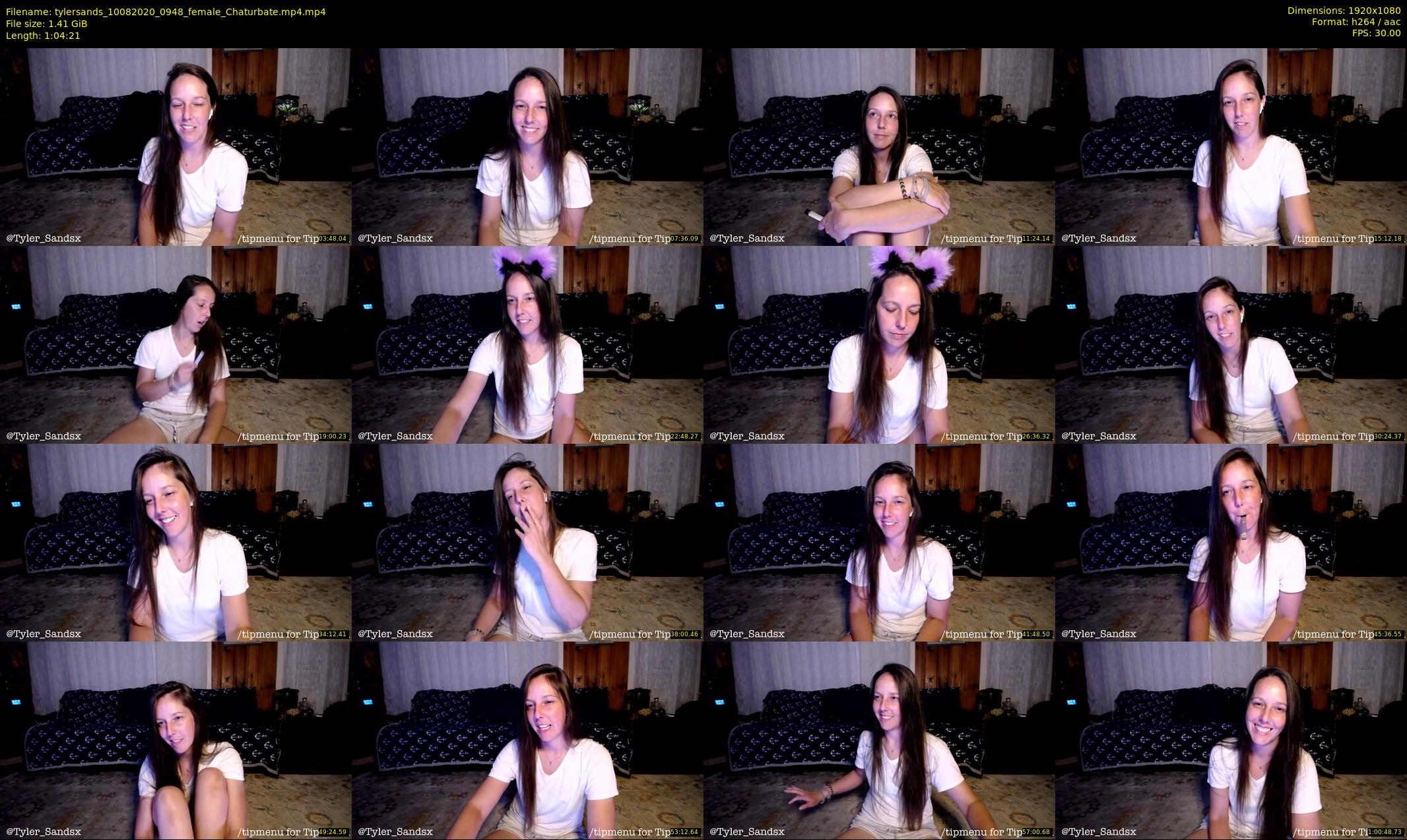 tylersands — 65 minute Chaturbate female cam show recording, 1080p, Aug 10, 2020
