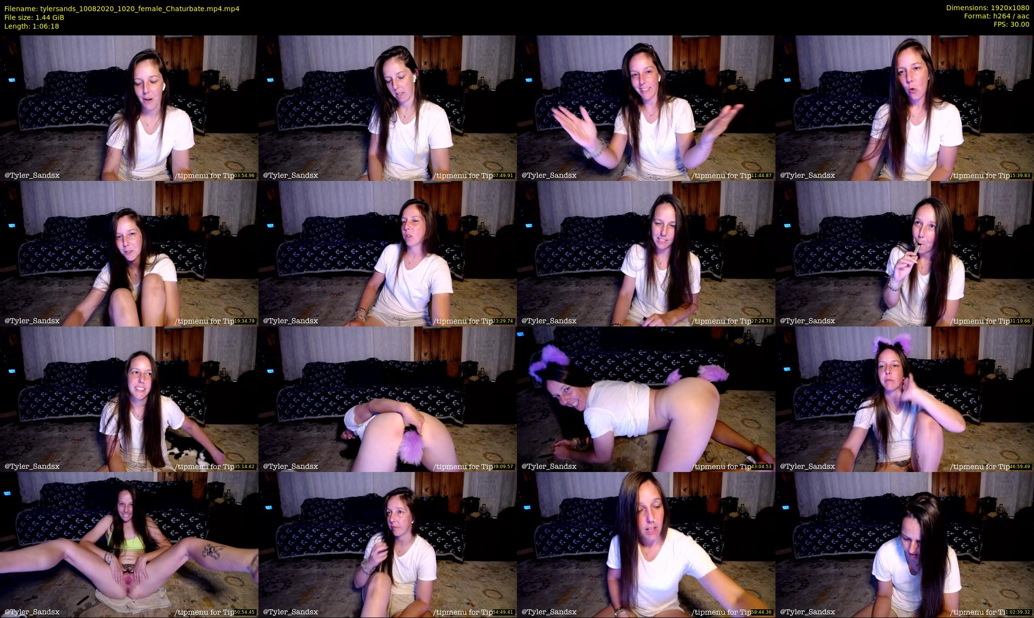 tylersands — 67 minute Chaturbate female cam show recording, 1080p, Aug 10, 2020