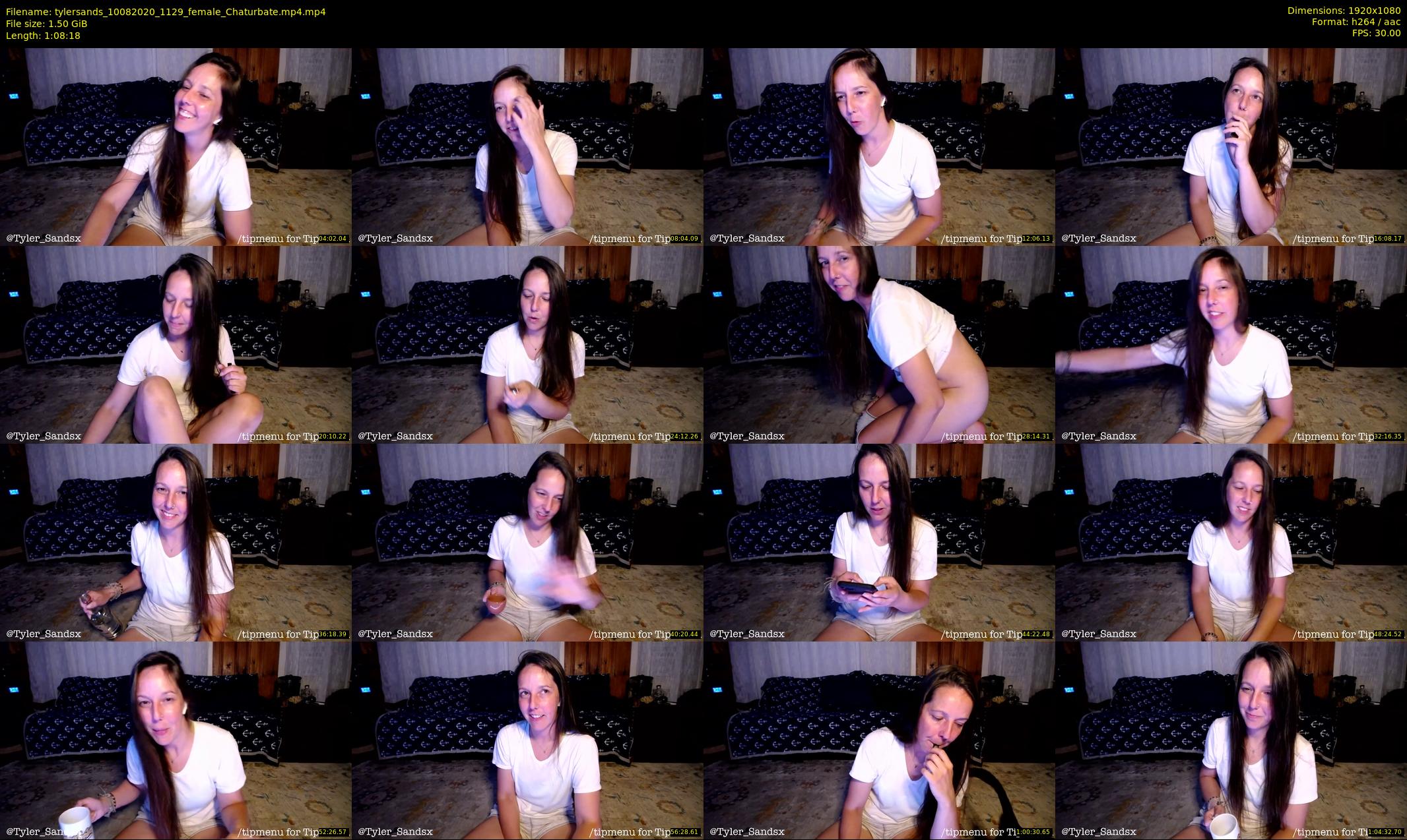 tylersands — 69 minute Chaturbate female cam show recording, 1080p, Aug 10, 2020