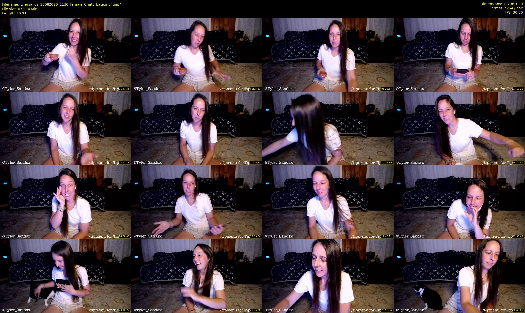 tylersands — 31 minute Chaturbate female cam show recording, 1080p, Aug 10, 2020