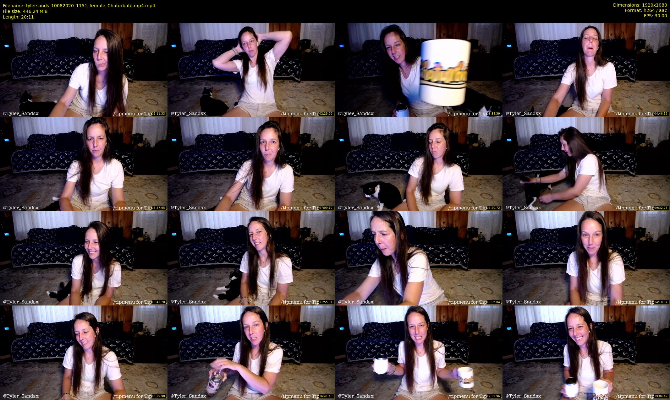 tylersands — 21 minute Chaturbate female cam show recording, 1080p, Aug 10, 2020
