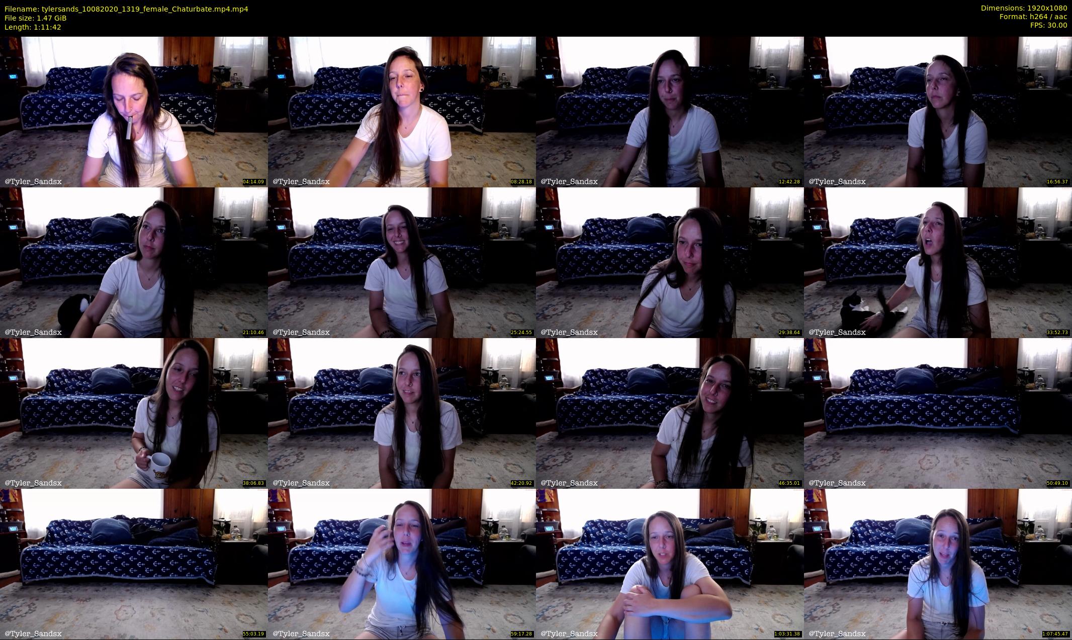 tylersands — 72 minute Chaturbate female cam show recording, 1080p, Aug 10, 2020