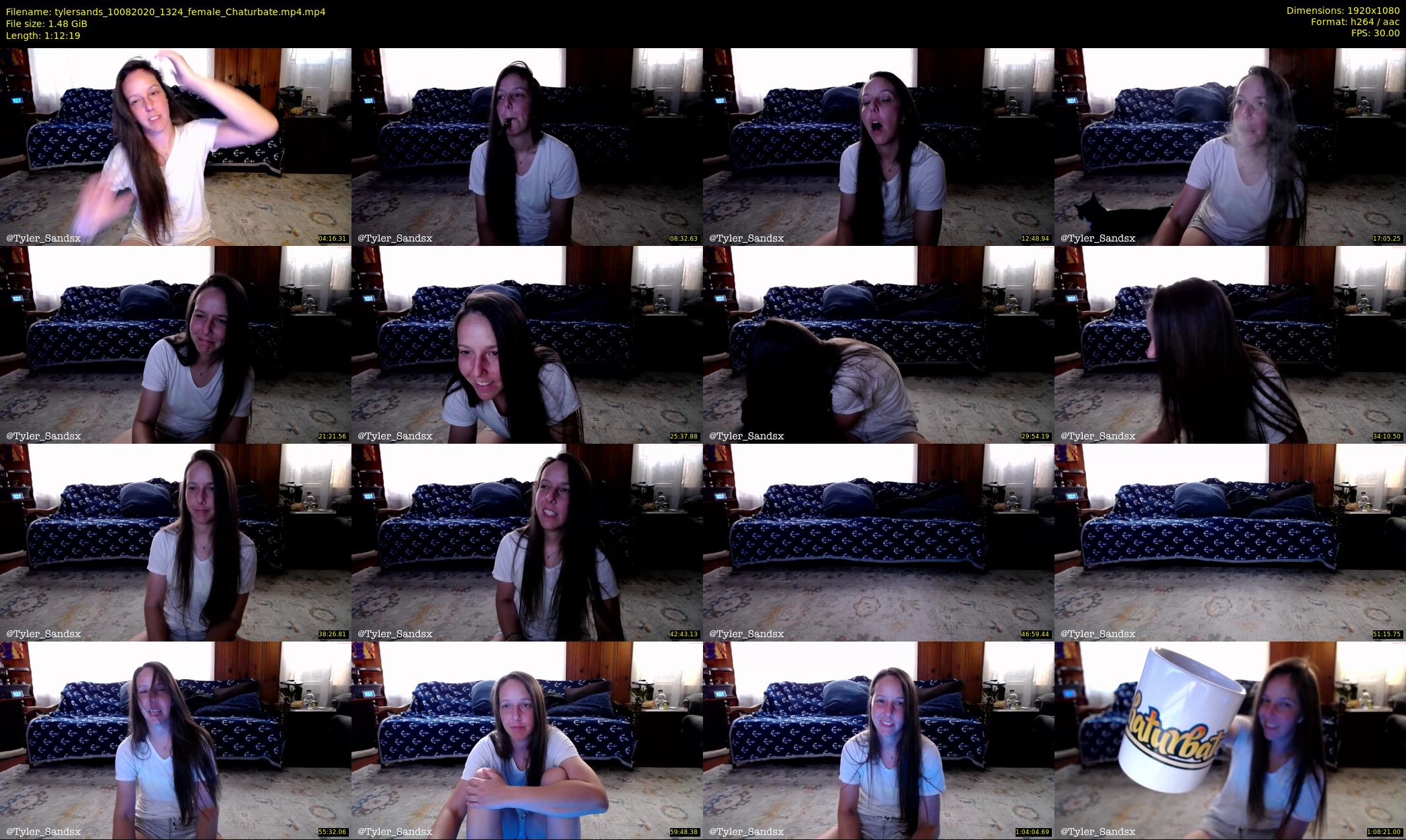 tylersands — 73 minute Chaturbate female cam show recording, 1080p, Aug 10, 2020