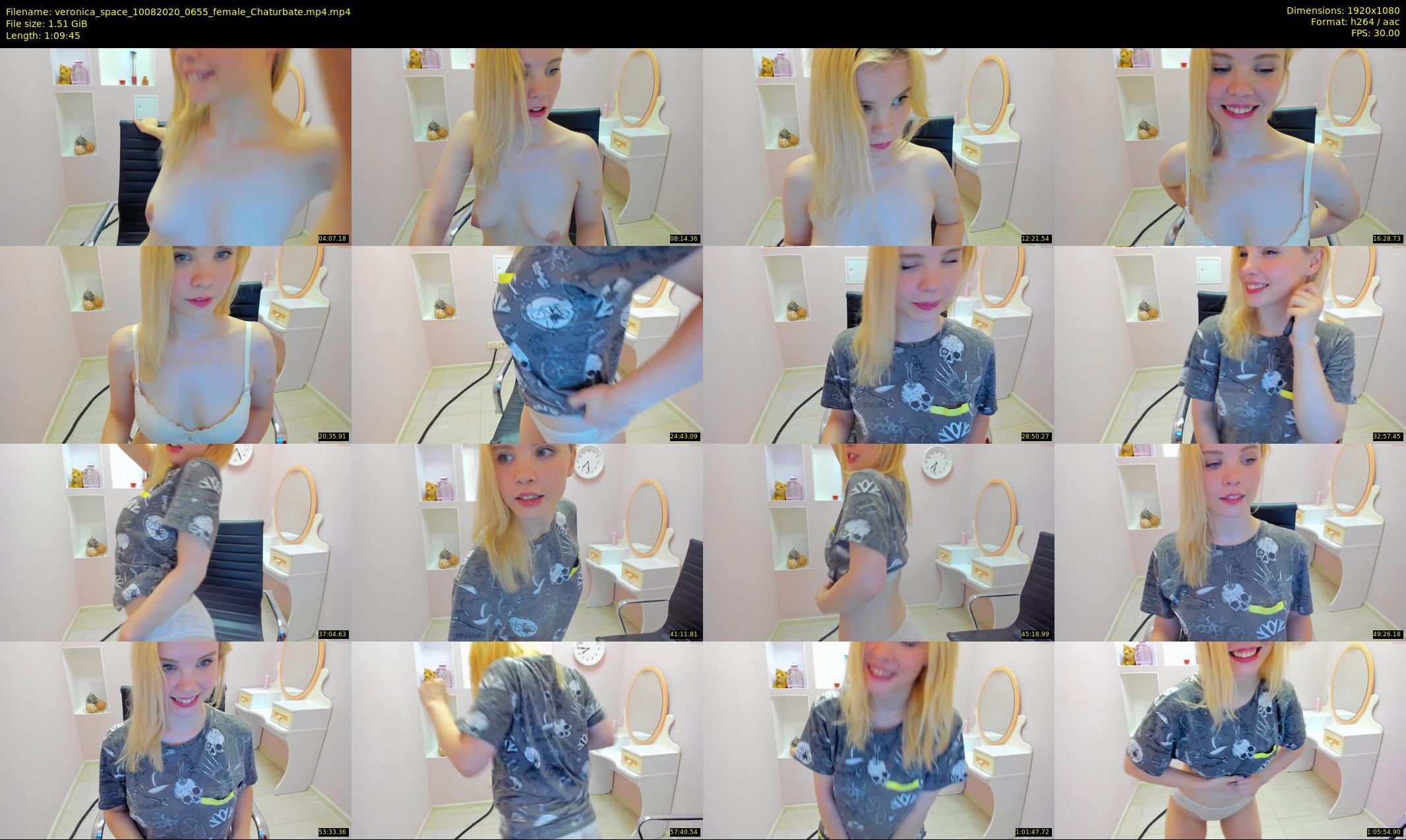 veronica_space — 70 minute Chaturbate female cam show recording, 1080p, Aug 10, 2020