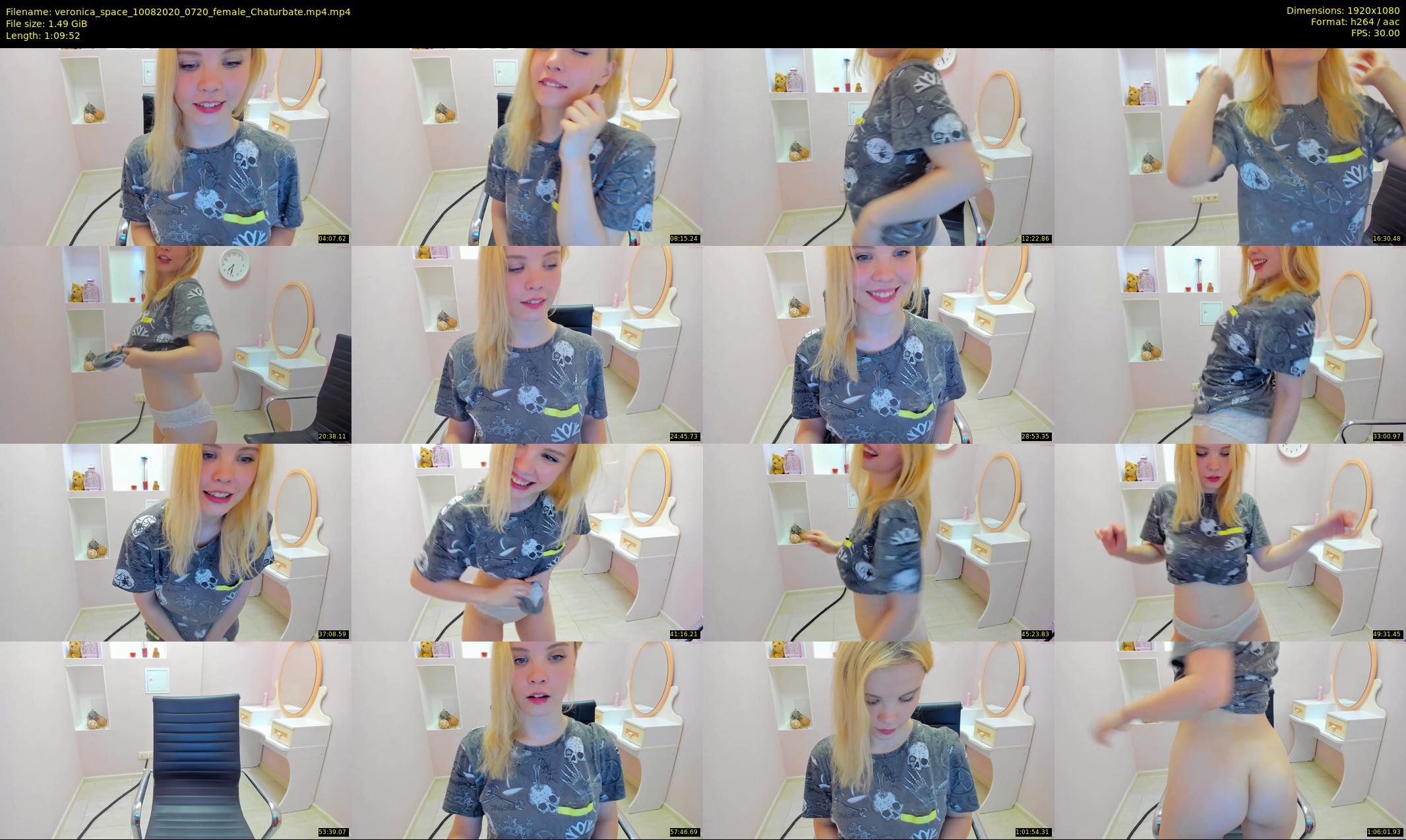 veronica_space — 70 minute Chaturbate female cam show recording, 1080p, Aug 10, 2020