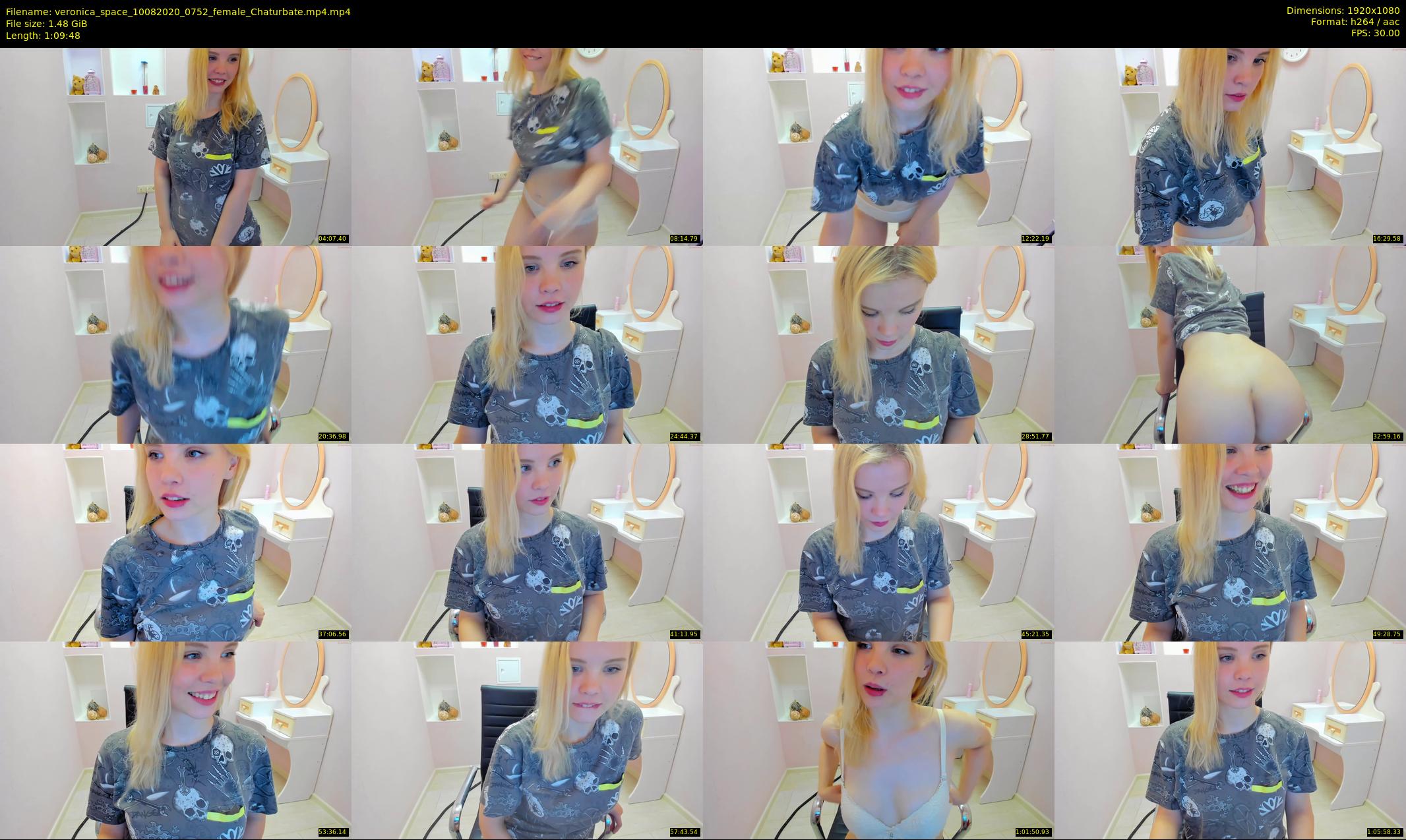 veronica_space — 70 minute Chaturbate female cam show recording, 1080p, Aug 10, 2020