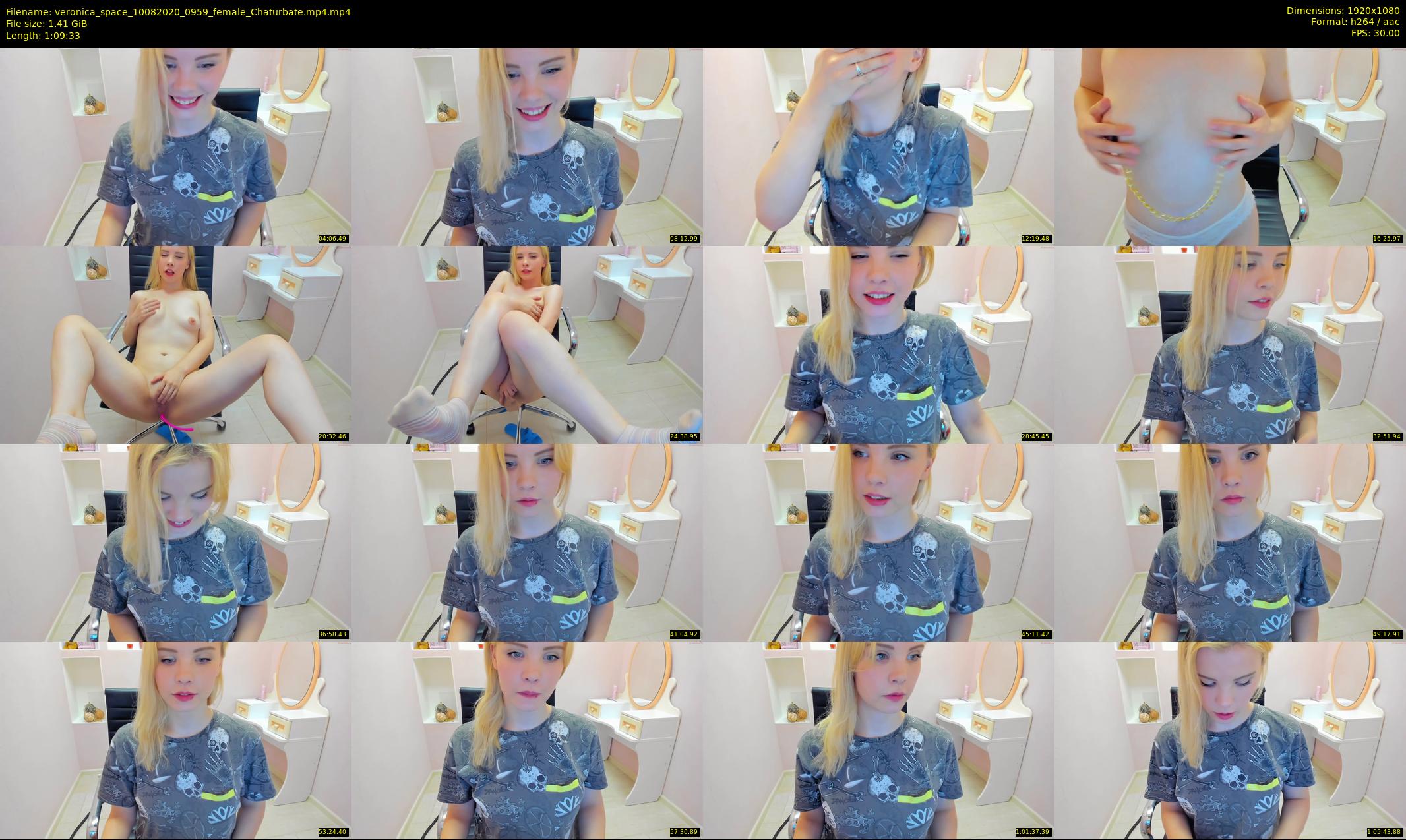 veronica_space — 70 minute Chaturbate female cam show recording, 1080p, Aug 10, 2020