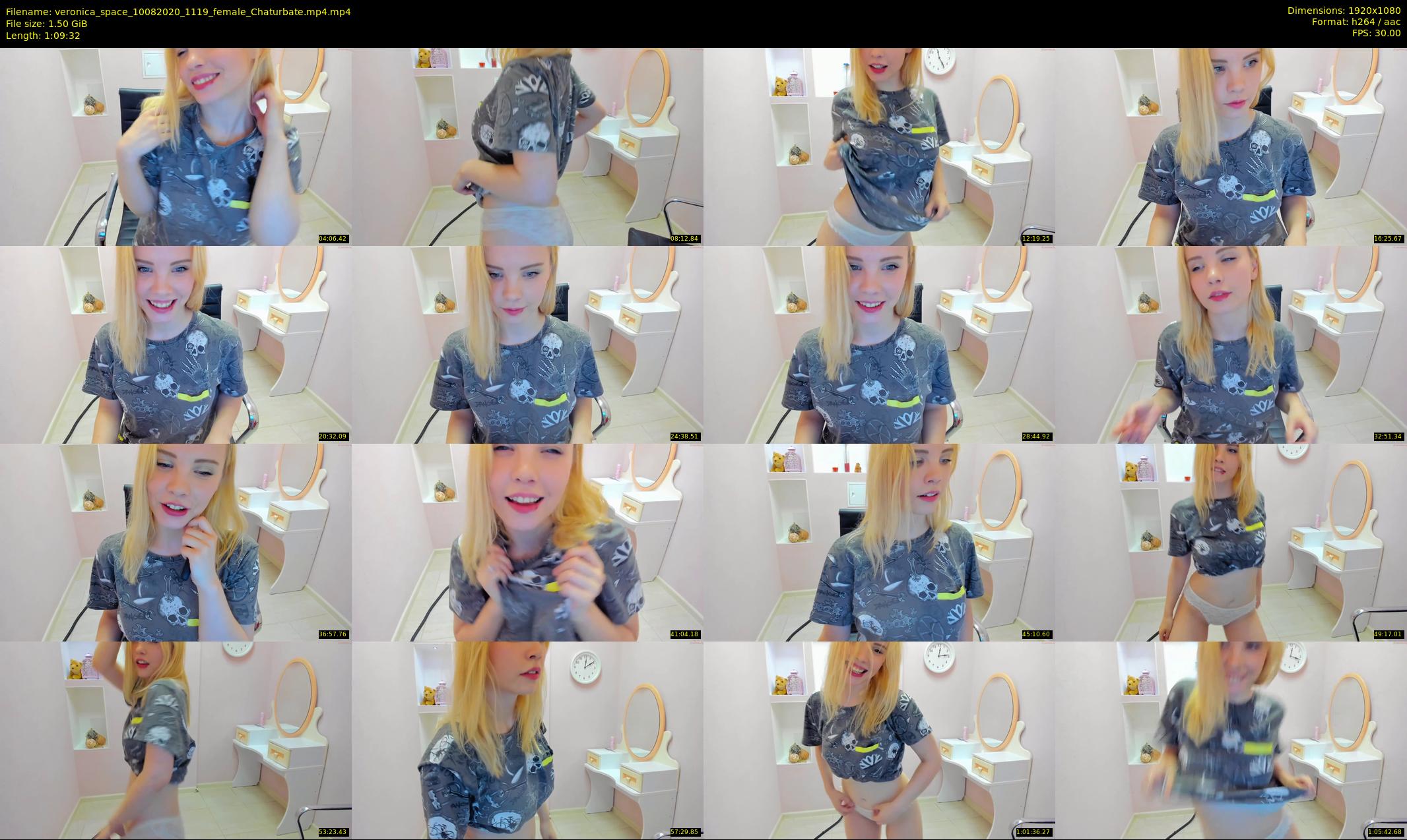 veronica_space — 70 minute Chaturbate female cam show recording, 1080p, Aug 10, 2020