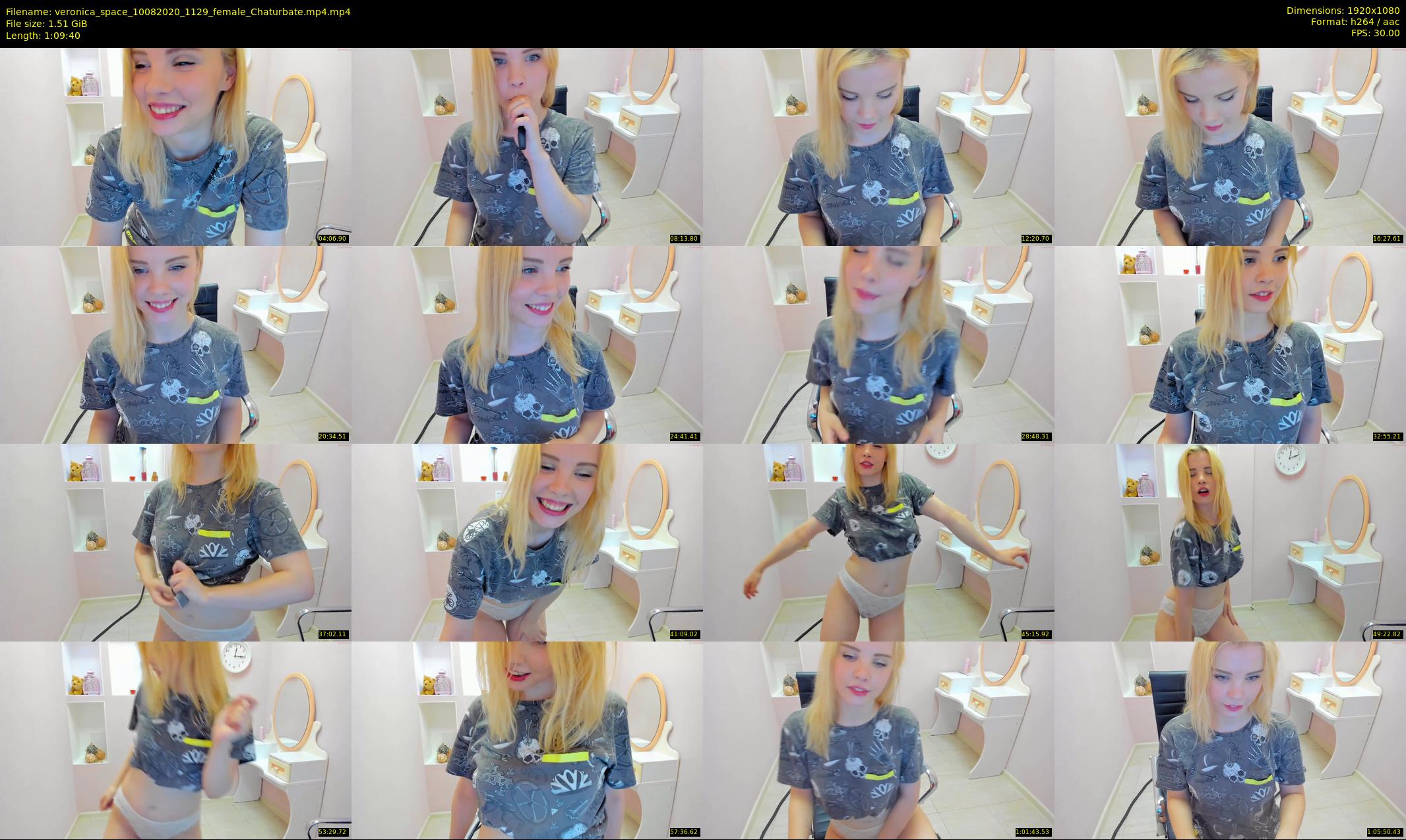 veronica_space — 70 minute Chaturbate female cam show recording, 1080p, Aug 10, 2020