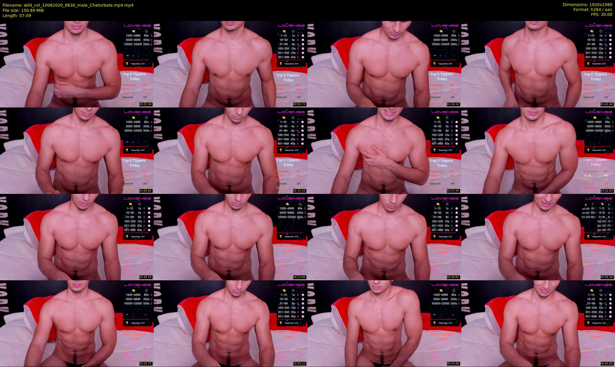 wild_col — 8 minute Chaturbate male cam show recording, 1080p, Aug 10, 2020