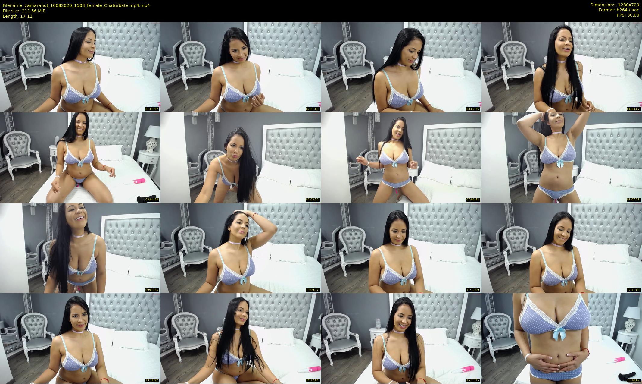 zamarahot — 18 minute Chaturbate female cam show recording, 720p, Aug 10, 2020