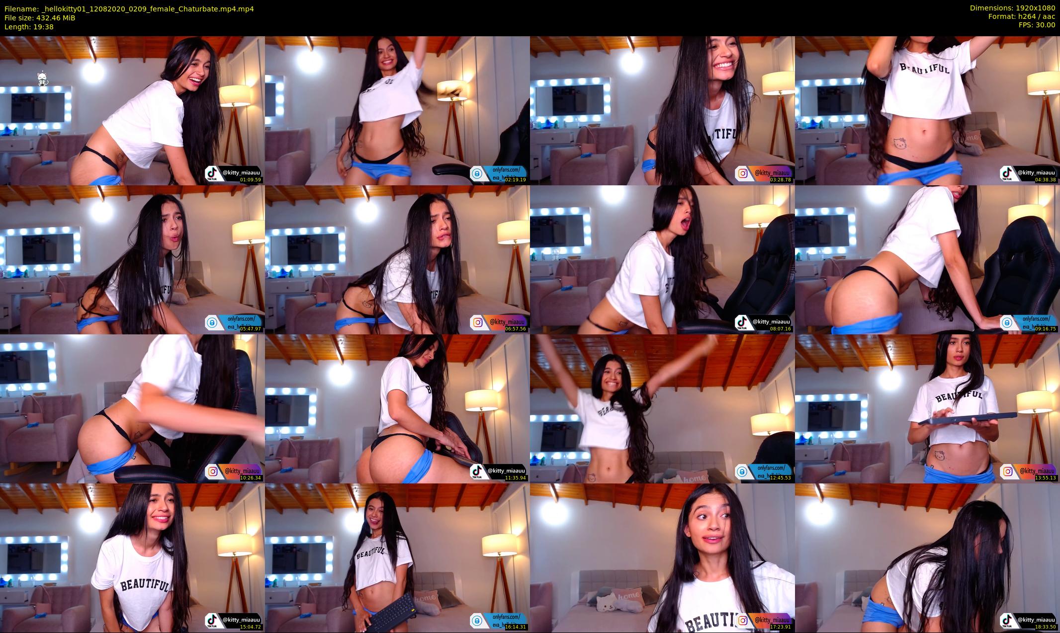 _hellokitty01 — 20 minute Chaturbate female cam show recording, 1080p, Aug 12, 2020