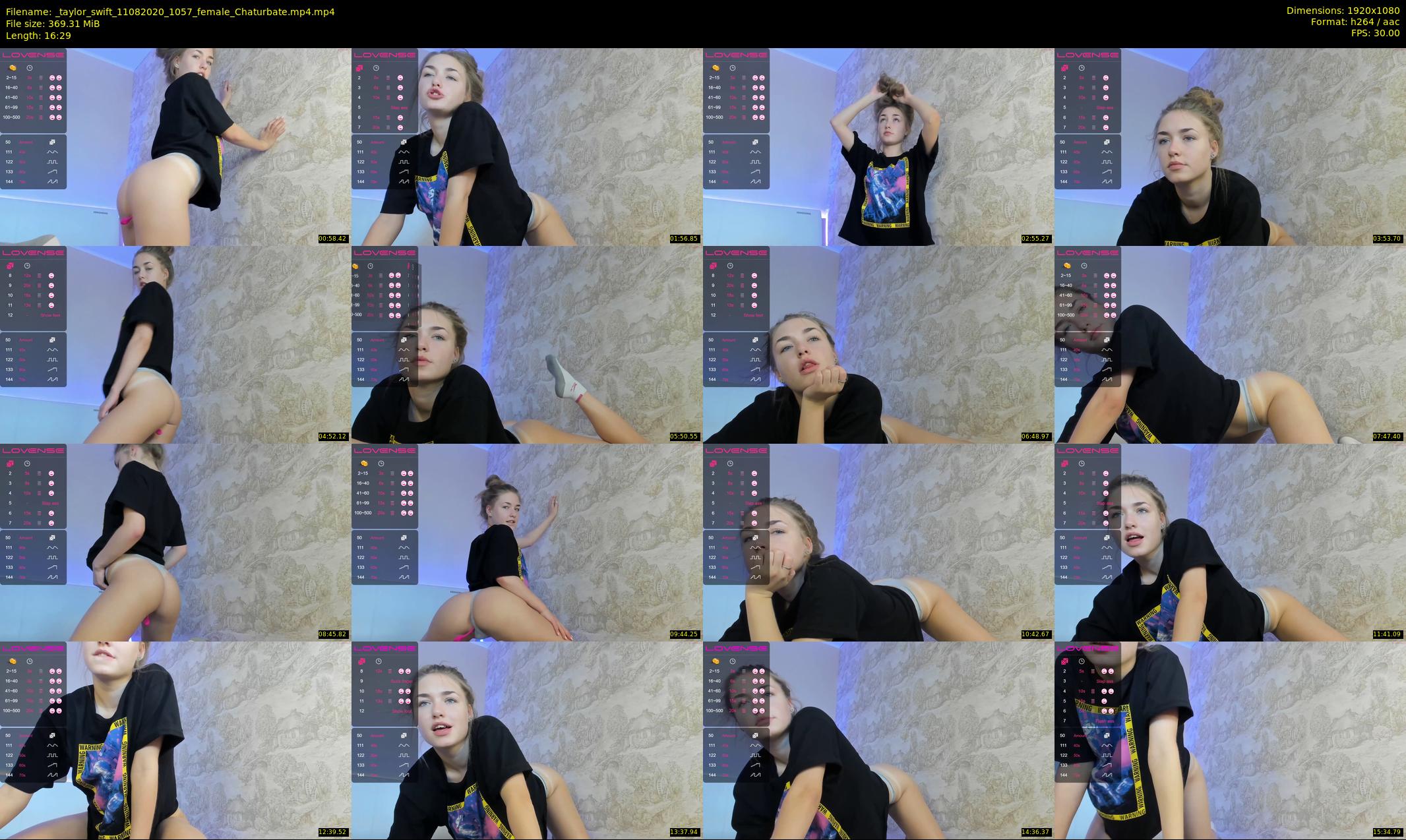 _taylor_swift — 17 minute Chaturbate female cam show recording, 1080p, Aug 11, 2020
