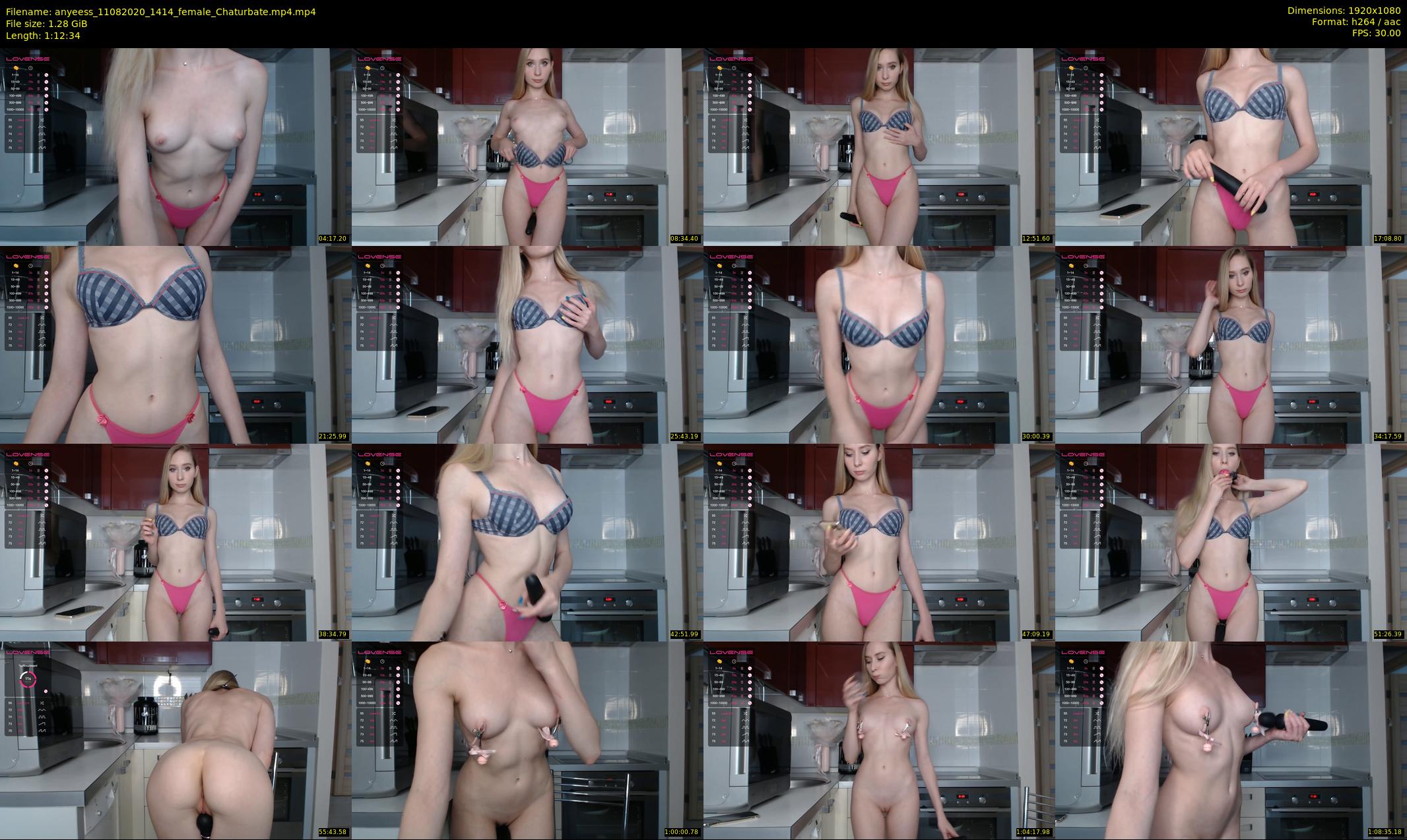 anyeess — 73 minute Chaturbate female cam show recording, 1080p, Aug 11, 2020