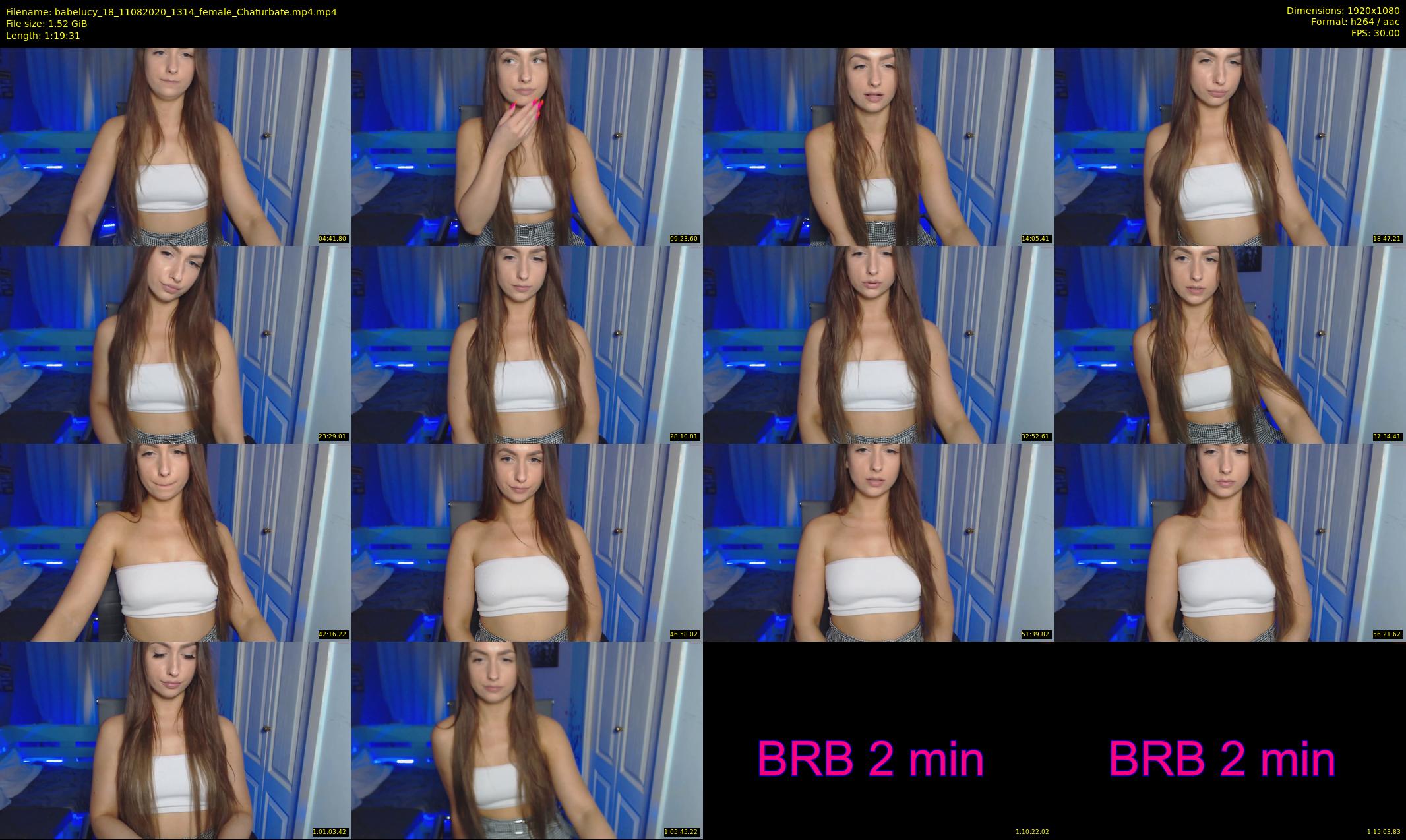 babelucy_18 — 80 minute Chaturbate female cam show recording, 1080p, Aug 11, 2020