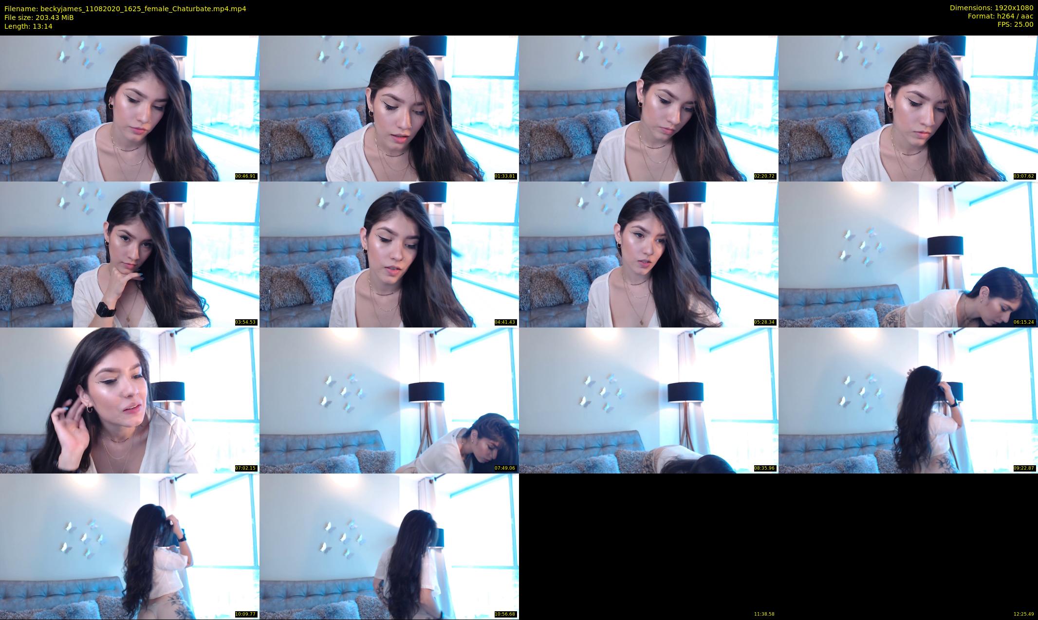 beckyjames — 14 minute Chaturbate female cam show recording, 1080p, Aug 11, 2020