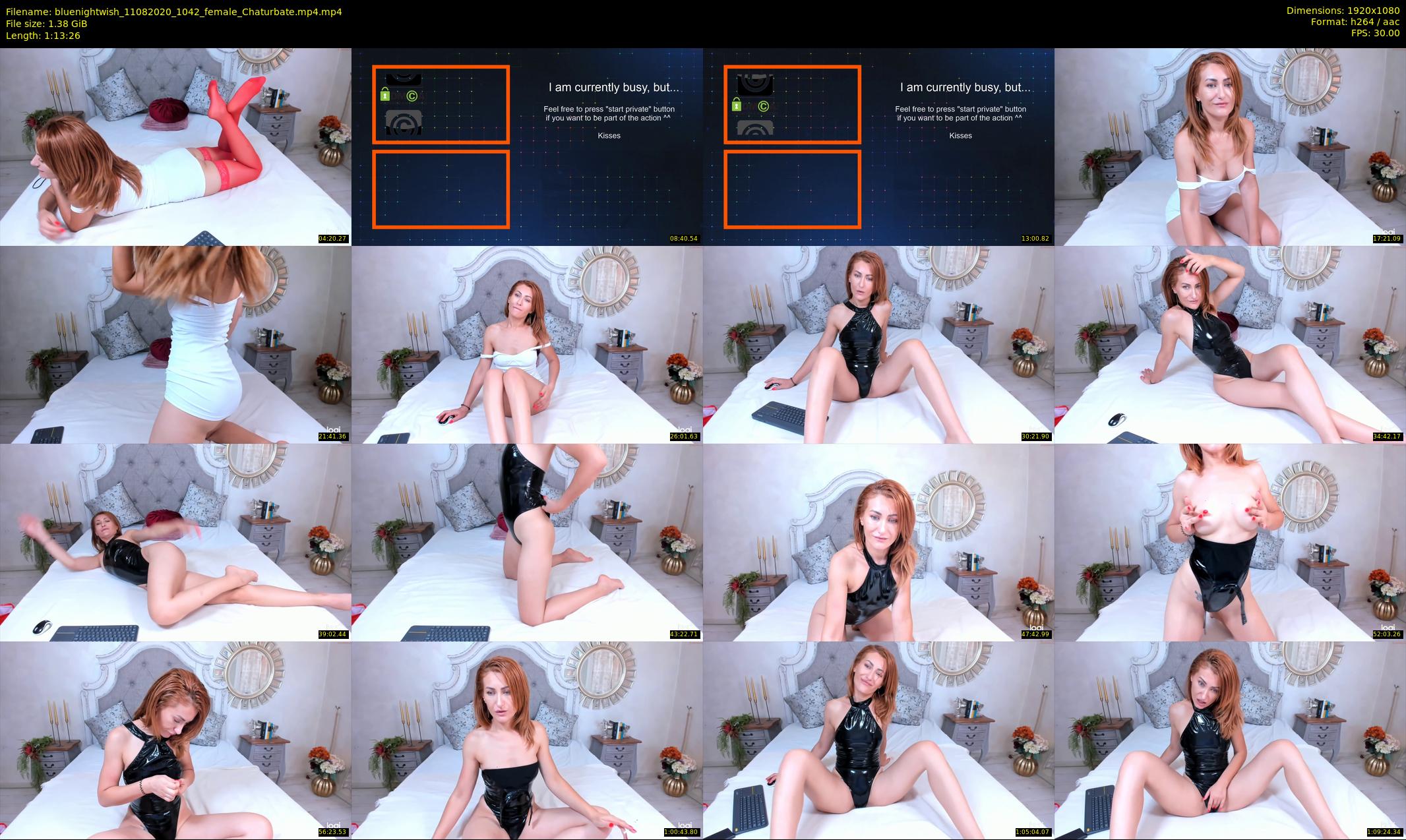 bluenightwish — 74 minute Chaturbate female cam show recording, 1080p, Aug 11, 2020