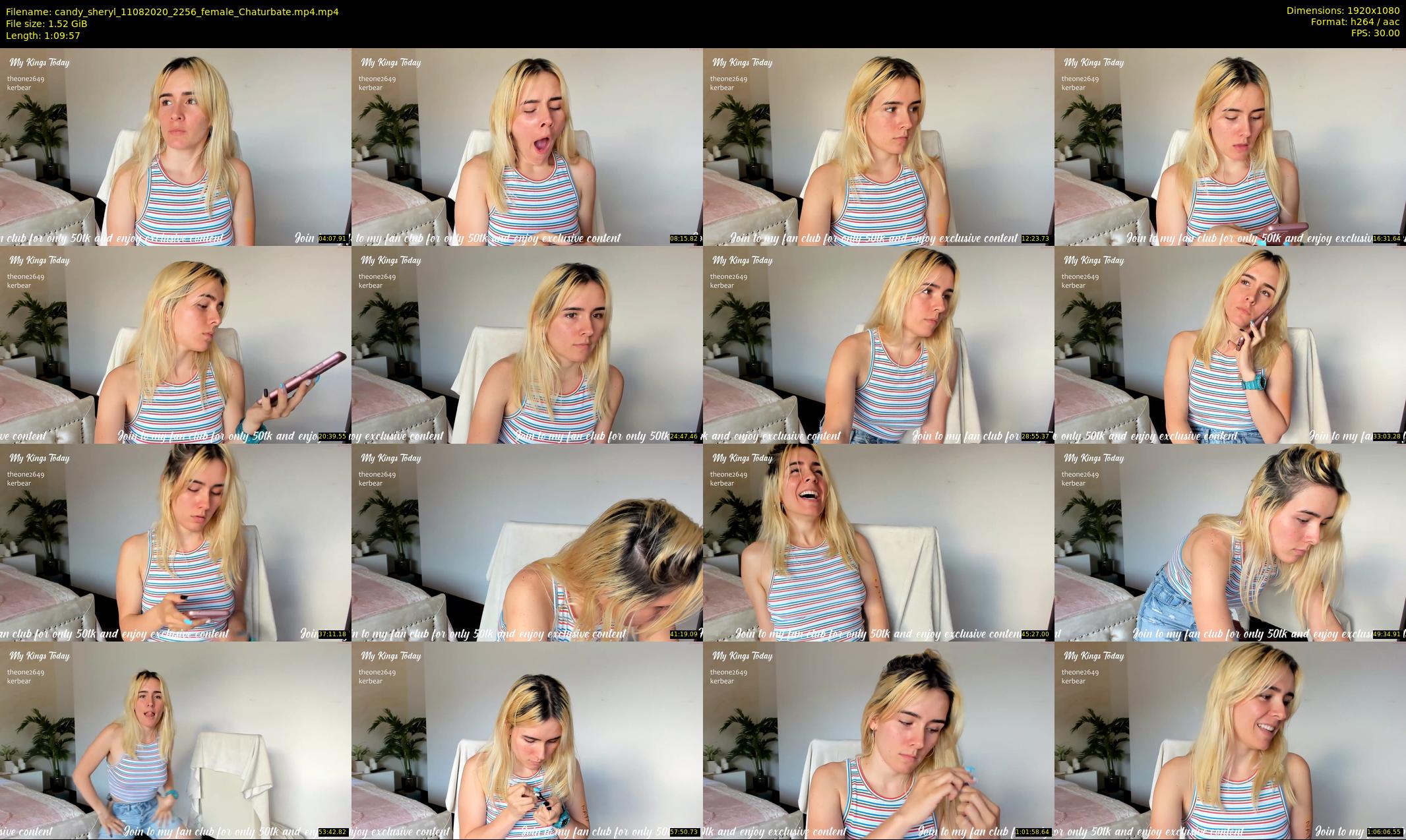 candy_sheryl — 70 minute Chaturbate female cam show recording, 1080p, Aug 11, 2020