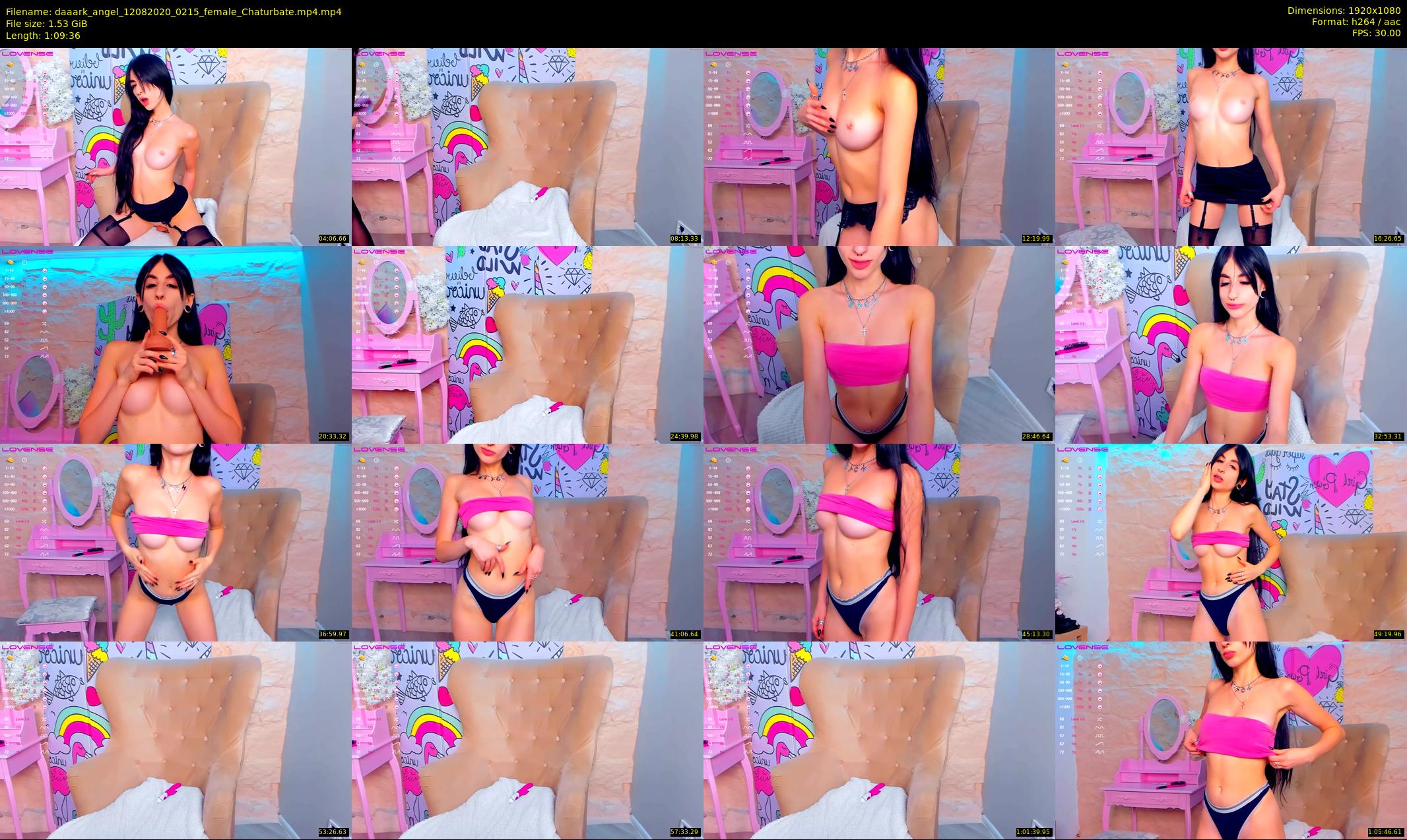 daaark_angel — 70 minute Chaturbate female cam show recording, 1080p, Aug 12, 2020