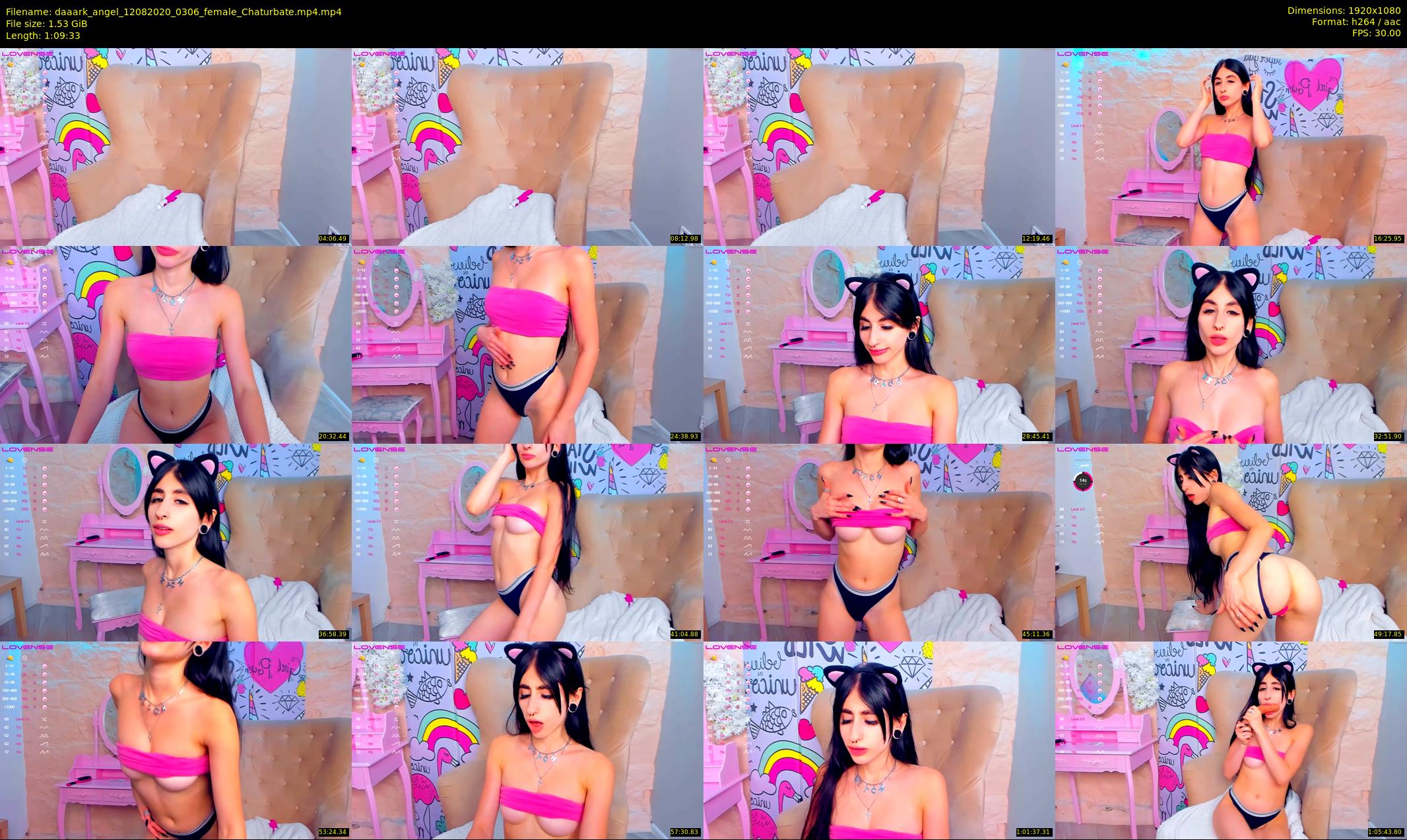 daaark_angel — 70 minute Chaturbate female cam show recording, 1080p, Aug 12, 2020