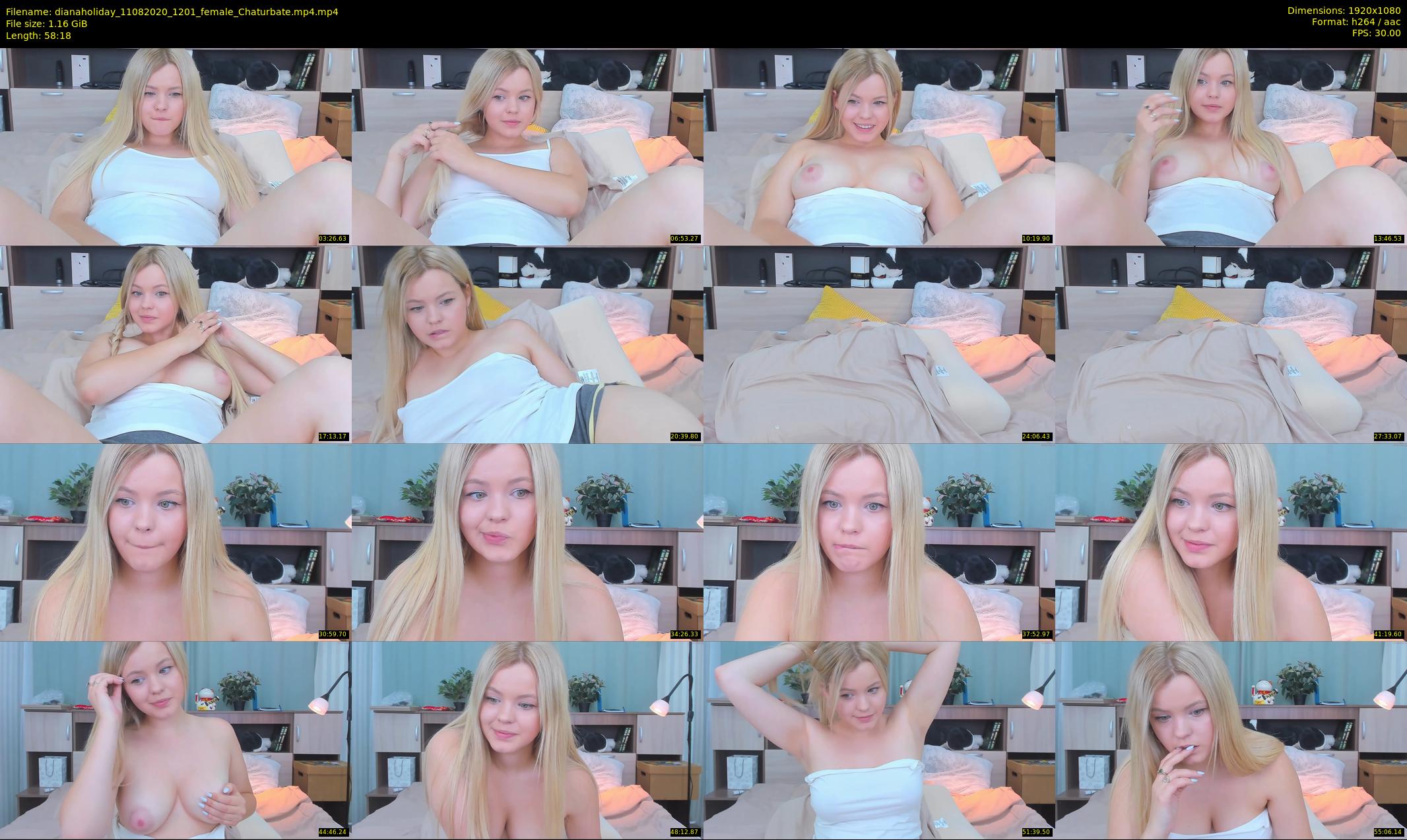 dianaholiday — 59 minute Chaturbate female cam show recording, 1080p, Aug 11, 2020