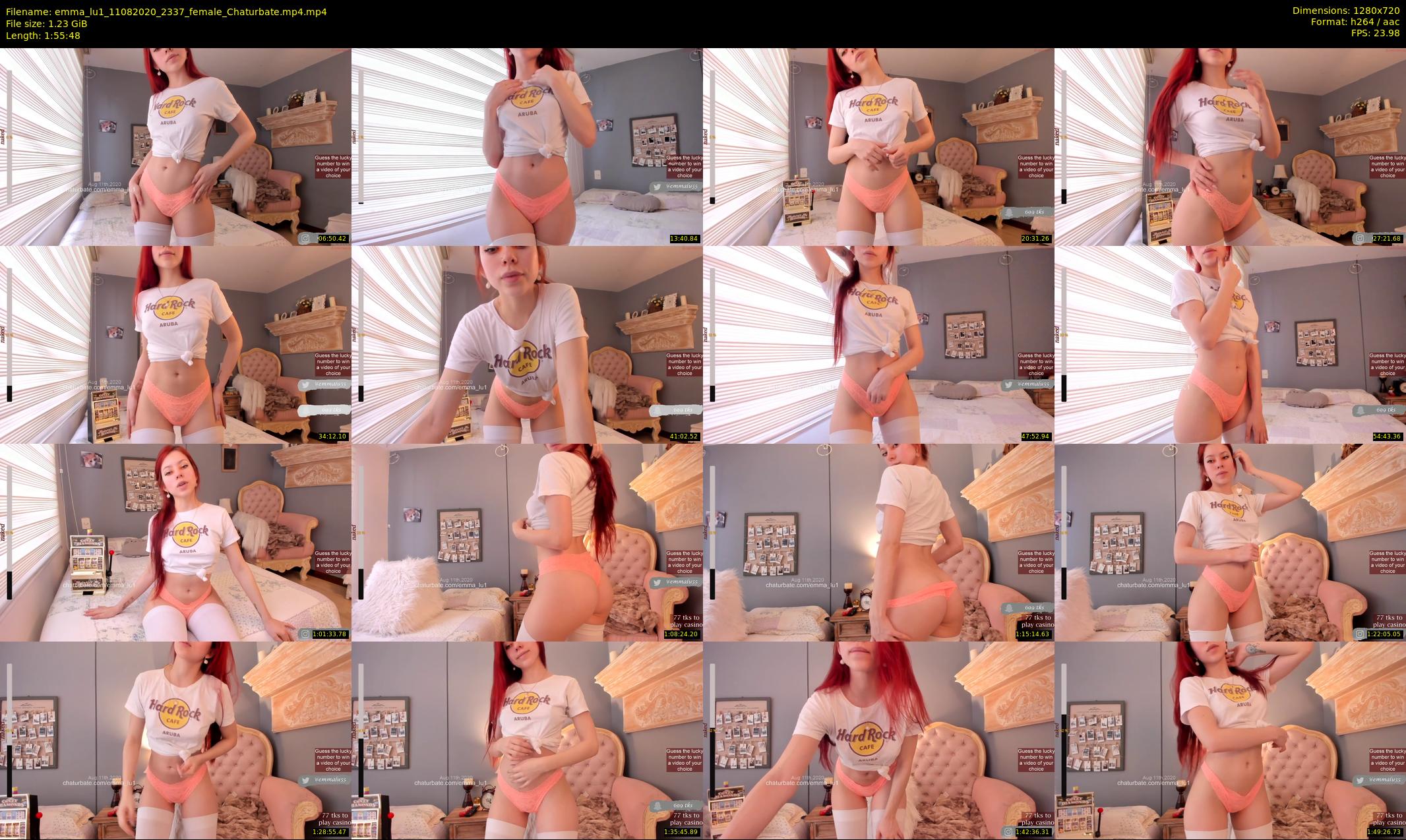 emma_lu1 — 116 minute Chaturbate female cam show recording, 720p, Aug 11, 2020